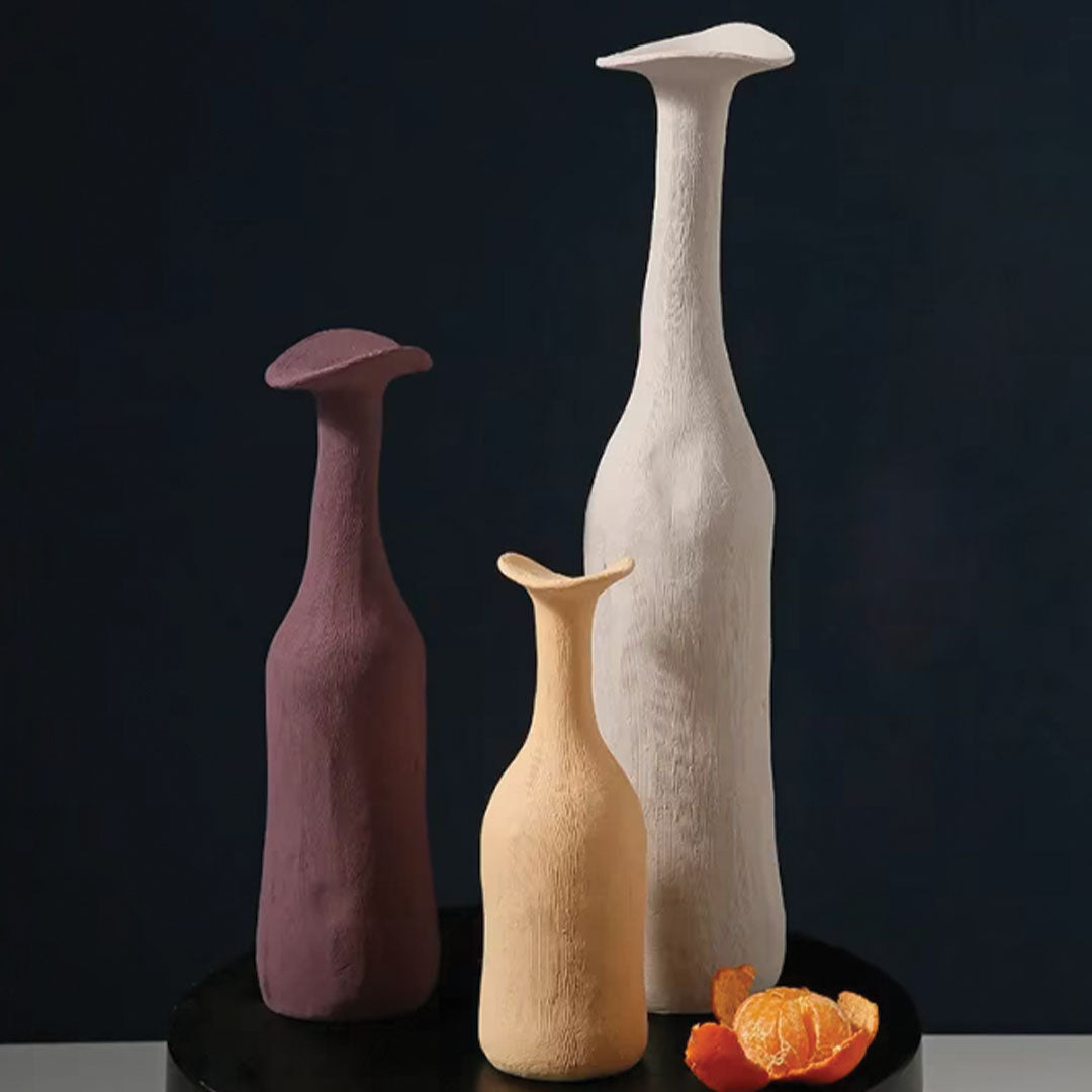 Moderna Morandi-keramikvase | Slank, raffineret accentstykke - - house & garden - {{ product_tags }