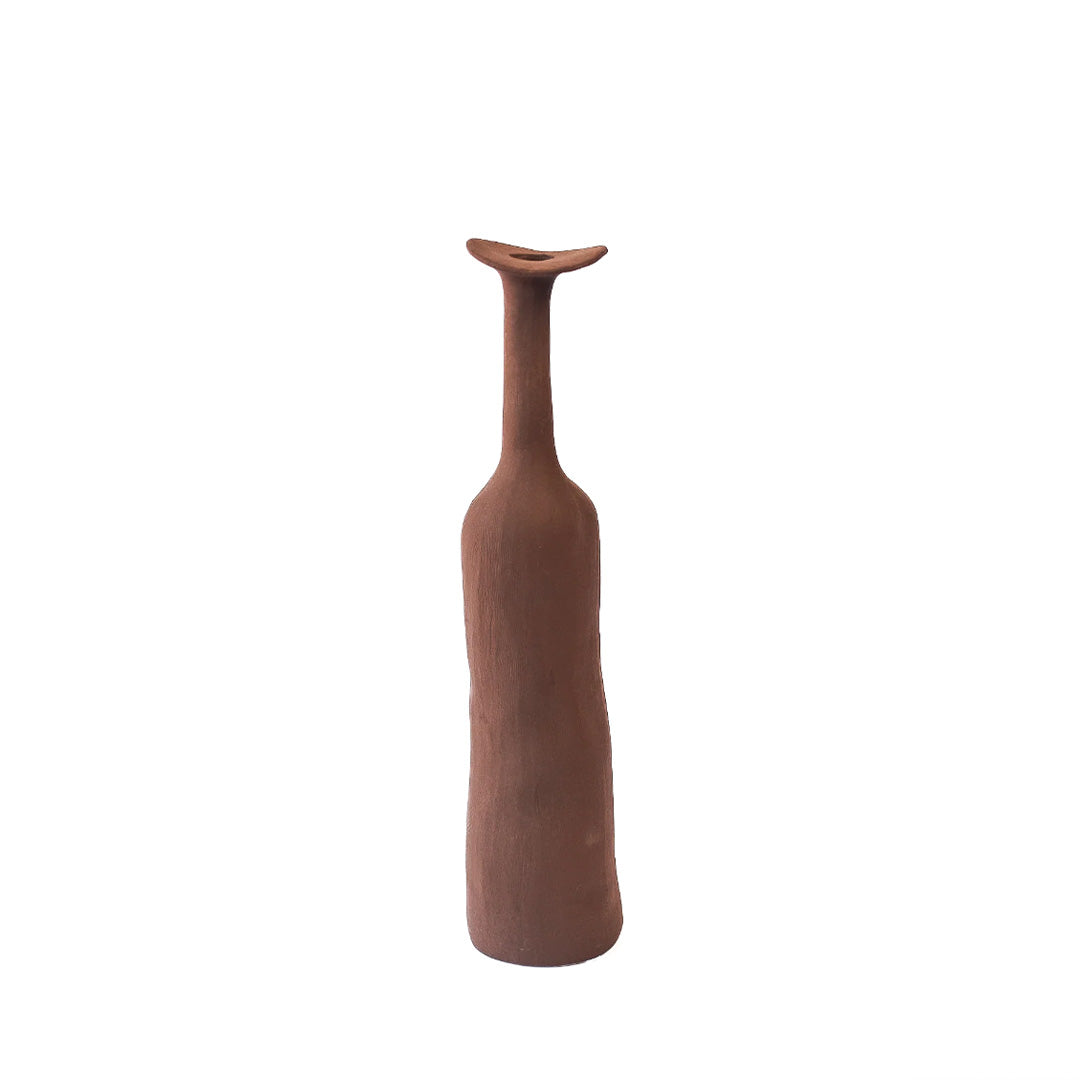 Moderna Morandi-keramikvase | Slank, raffineret accentstykke - Brun - house & garden - {{ product_tags }
