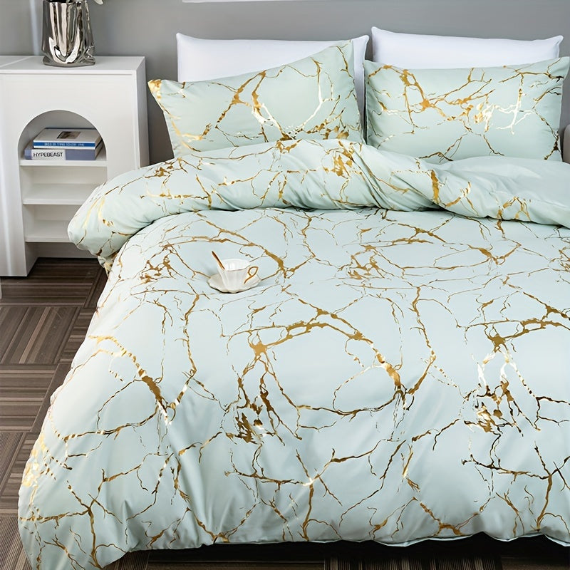 DreamScape™ | Sæt af luksus satinsengetøj - Mynte - house & garden - {{ product_tags }