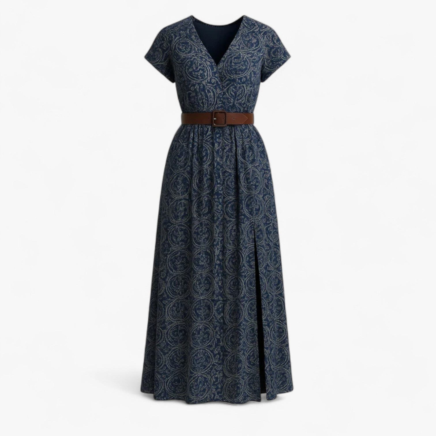 Nelle | Kvinders Elegant Sommer Maxi Kjole - Blå - Maxi Kjoler - {{ product_tags }