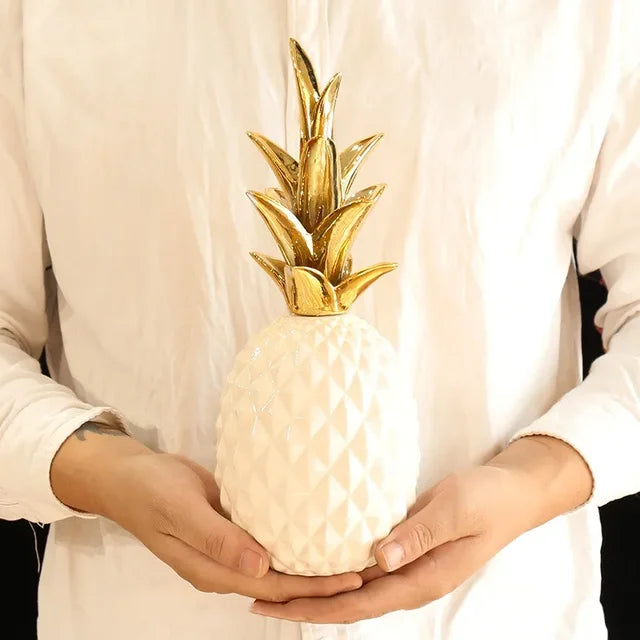 LumiPine - Ananas dorato Hjemmedekoration - Hvid - house & garden - {{ product_tags }