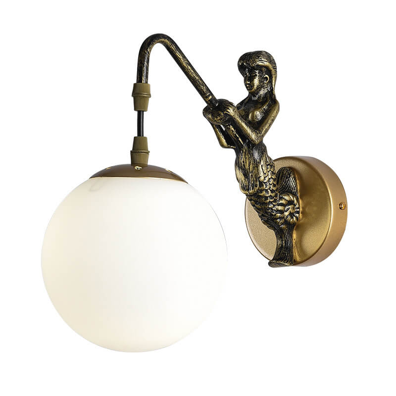 Rustik Kugle Væglampe - Vintage Design Sconce - - Home Decor - {{ product_tags }
