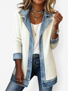 Emilia | Blazer i blendet denim