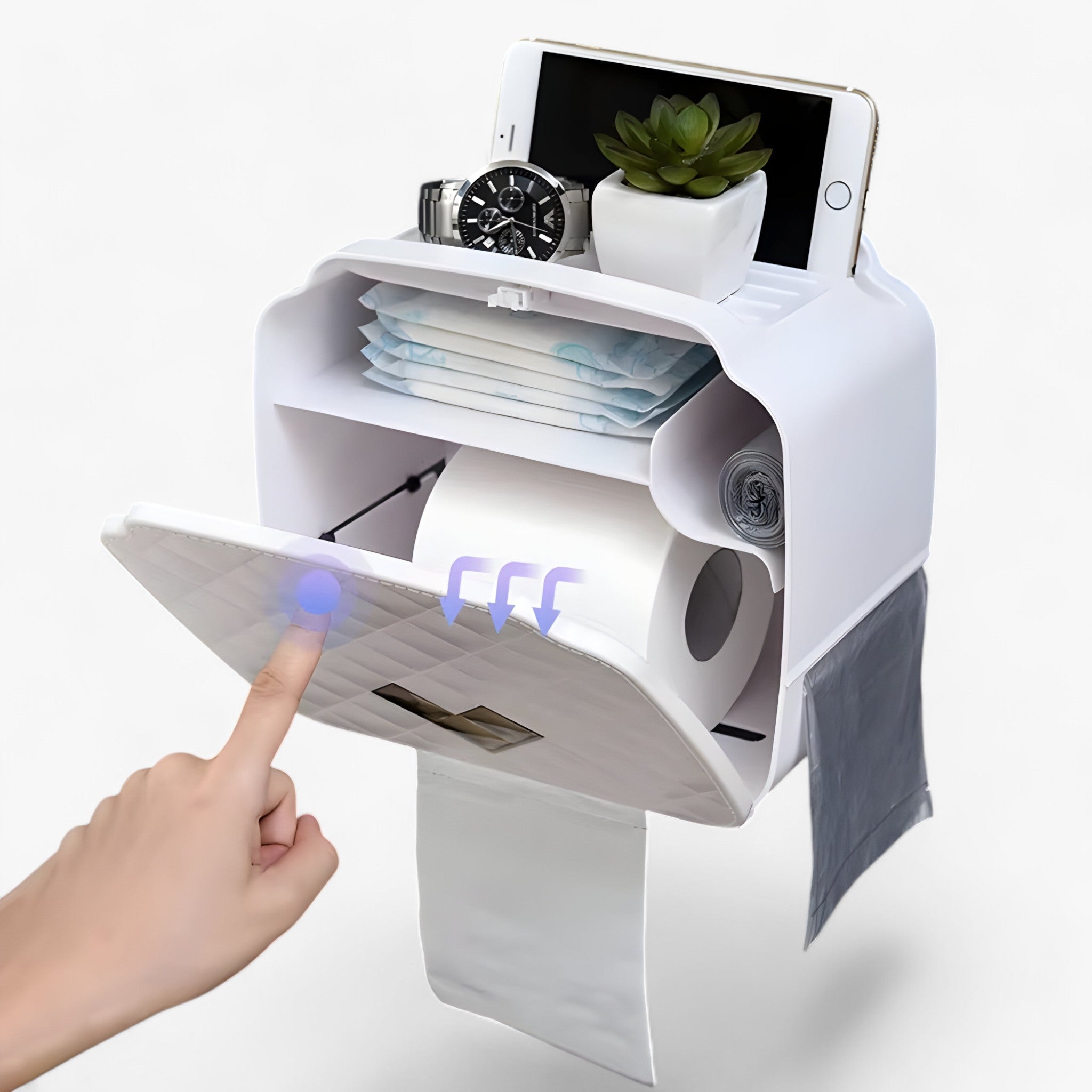 Toalettrulleholder | Vandtæt dispenser - Opbevaringsløsning til badeværelset - - house & garden - {{ product_tags }