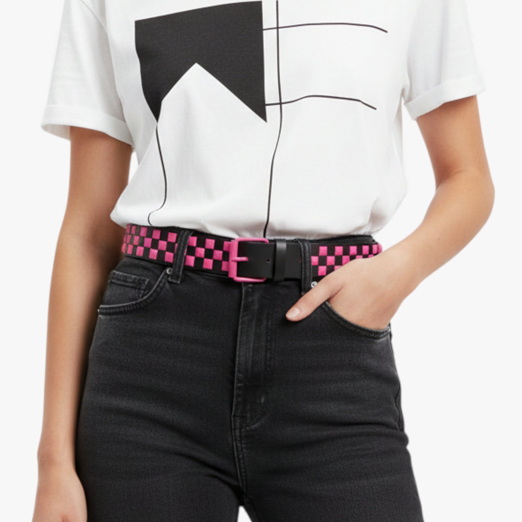 Blaire | Punk-bælte med nitter og strækbar pasform - - Blaire | Punk-bælte med nitter og strækbar pasform - €25 - {{ product_tags }