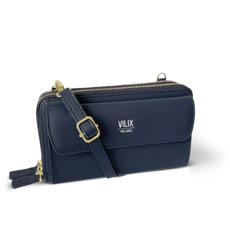 EviBella | Custodia compatta per telefono - Mørkeblå - bags - {{ product_tags }