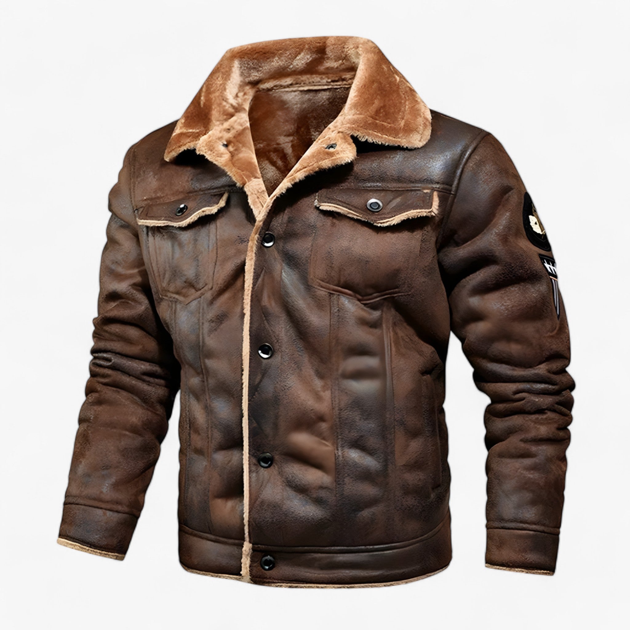 Aksel | Varm Læderjakke – Tidløs Stil og Ultimativ Komfort - Brun - men's fashion - {{ product_tags }