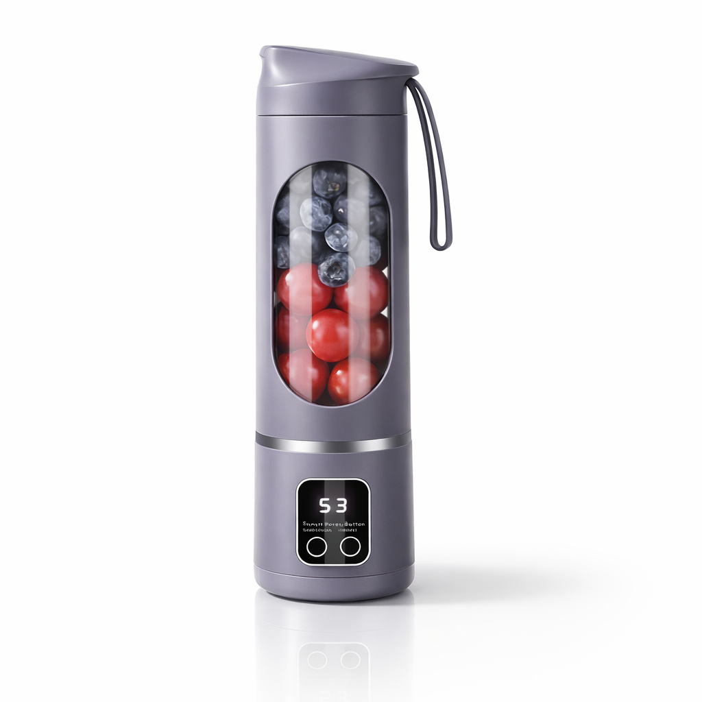 Transportabel USB Genopladelig Blender - Grå - Wellness - {{ product_tags }