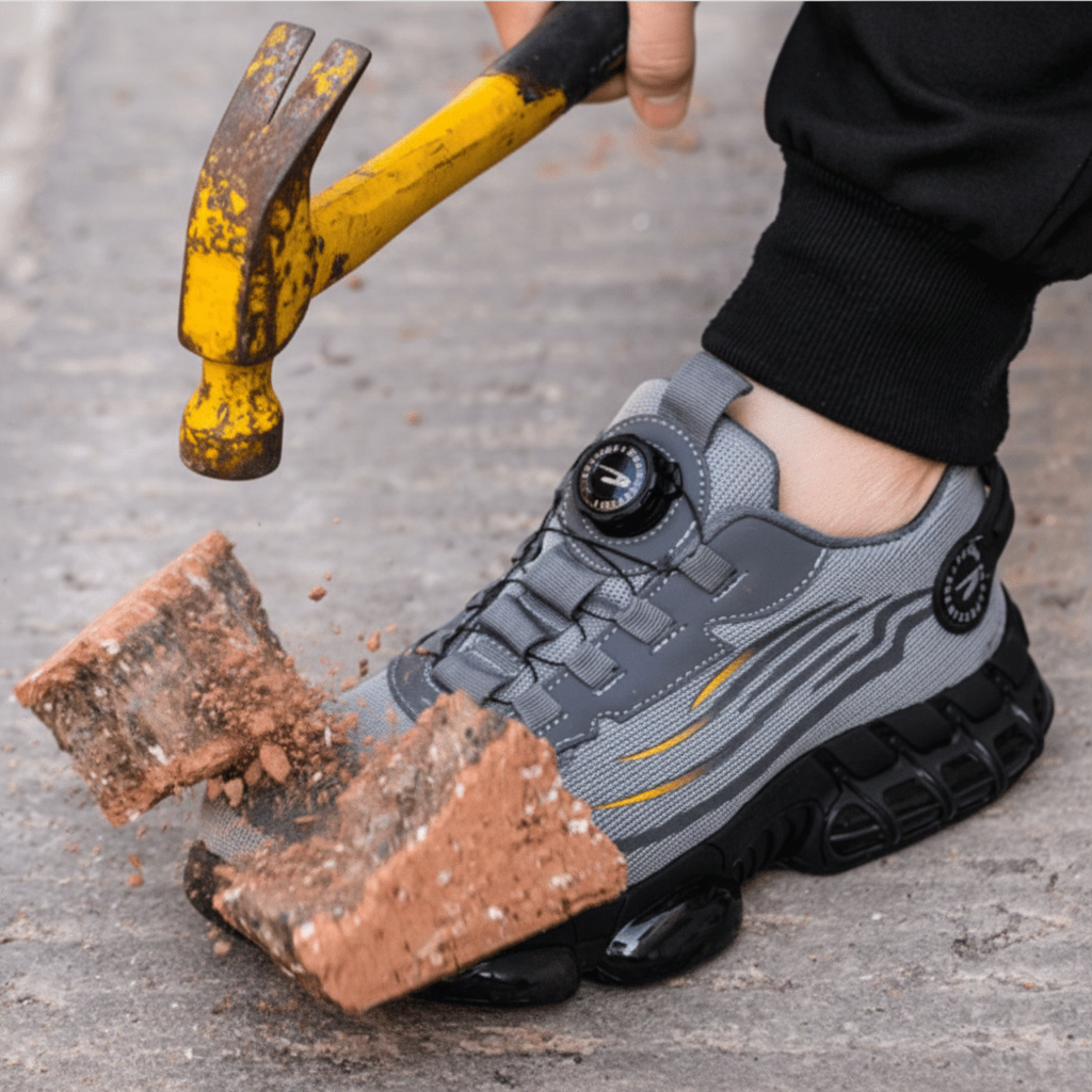 Sikkerhedssko til arbejde - Åndbare, lette med bred tåkappe - - Shoes - {{ product_tags }