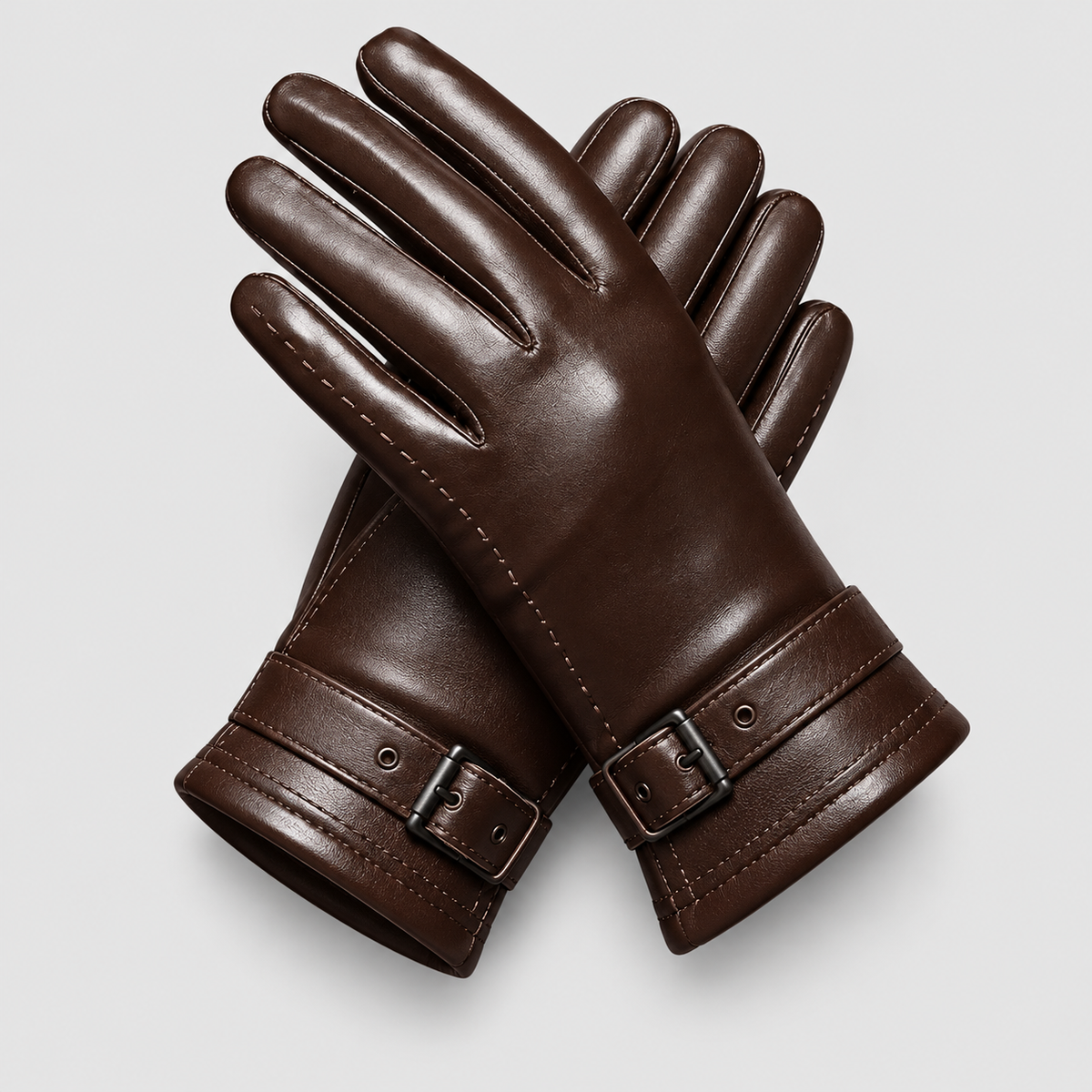 Herre Laederhandsker med Cashmere-For og Touchscreen-Funktion - - Gloves - {{ product_tags }