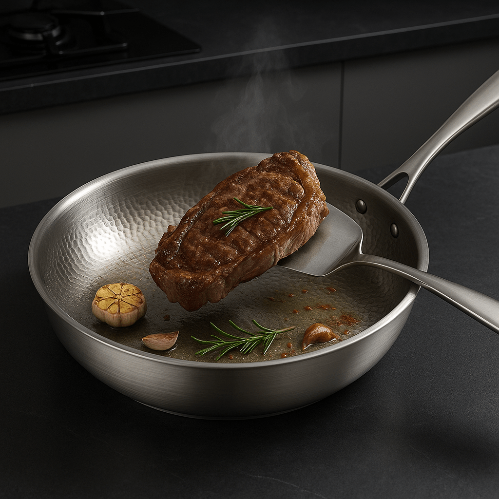 TITAN-PREMIUM PANDE - Højkvalitets titaniumpande uden belægning til alle komfurtyper - - 22-11 - {{ product_tags }