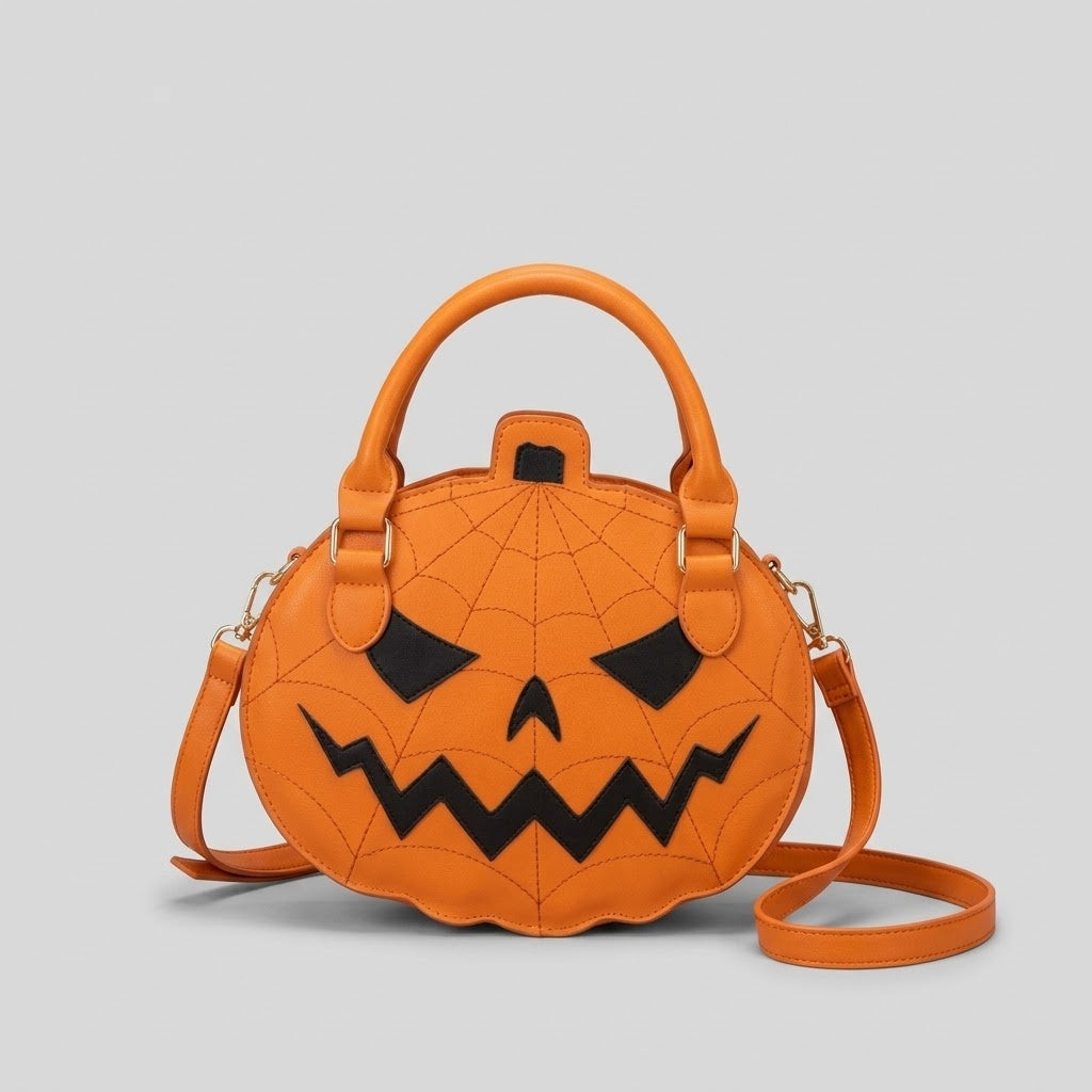 Græskar Håndtaske i Kunstlæder - Halloween Accessory
