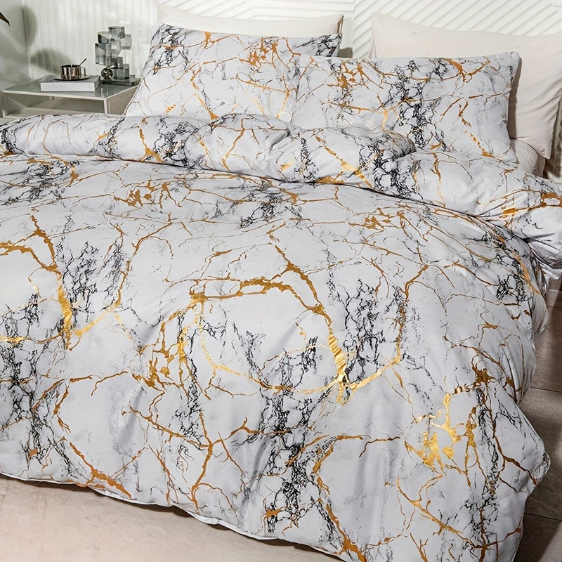 DreamScape™ | Sæt af luksus satinsengetøj - Grå - house & garden - {{ product_tags }