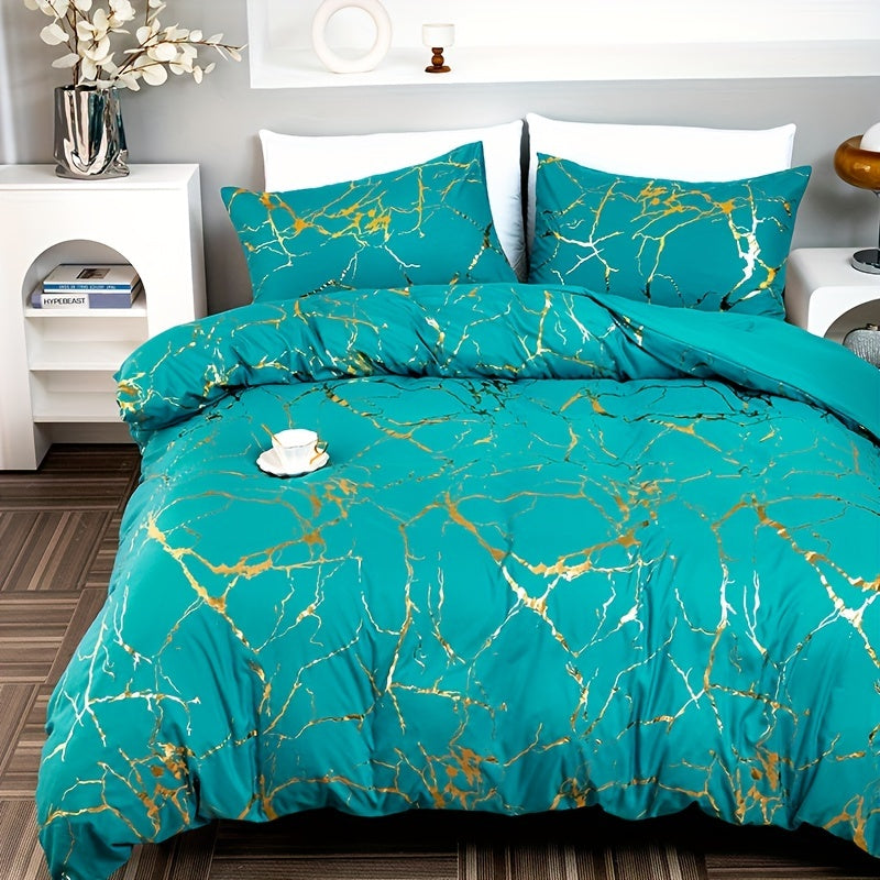 DreamScape™ | Sæt af luksus satinsengetøj - Grøn - house & garden - {{ product_tags }