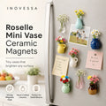 Mini Keramik Vaser Magneter - Håndlavede til Køleskab & Skabe