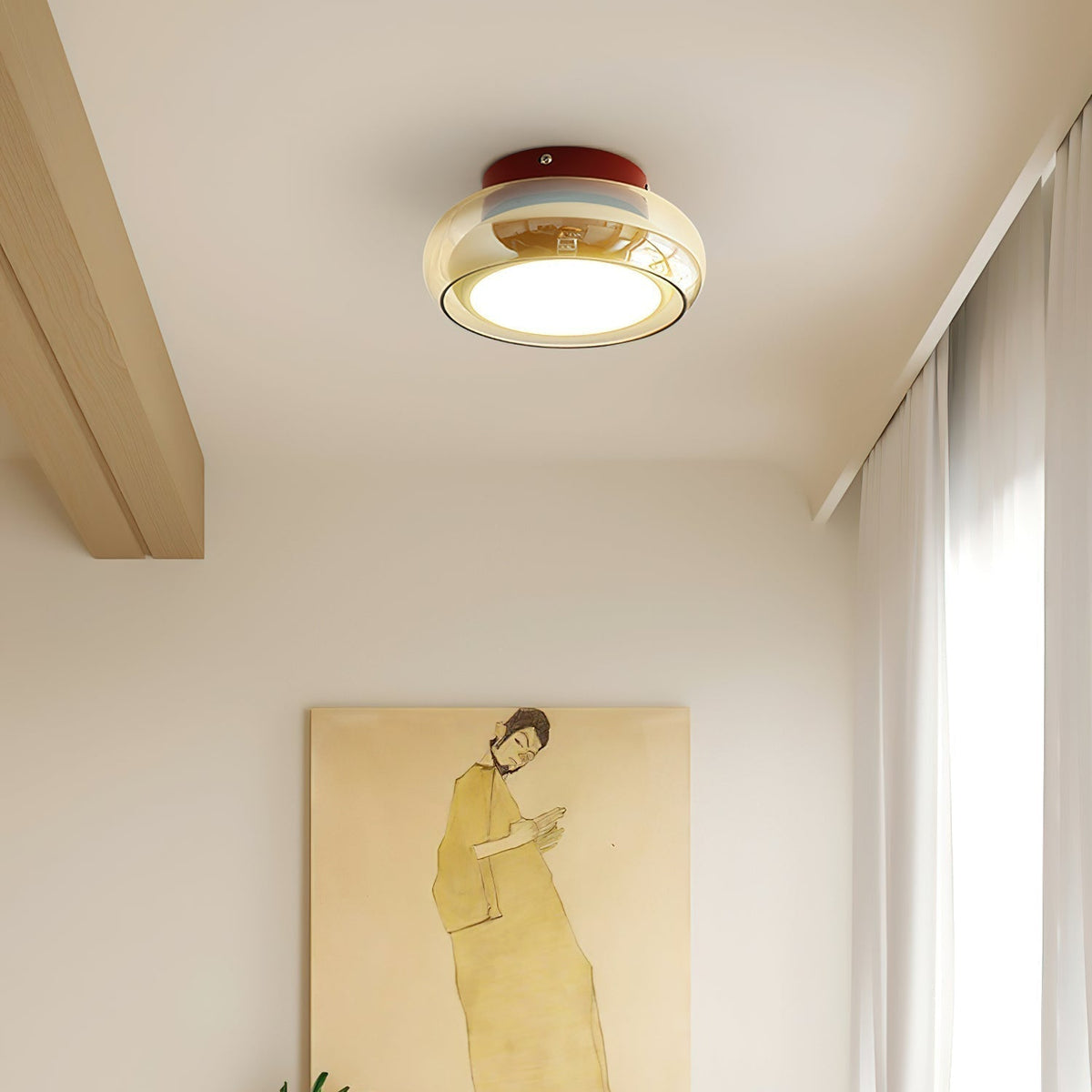 Retro Glas Indbygnings LED Loftlampe - 3 Farvetemperaturer