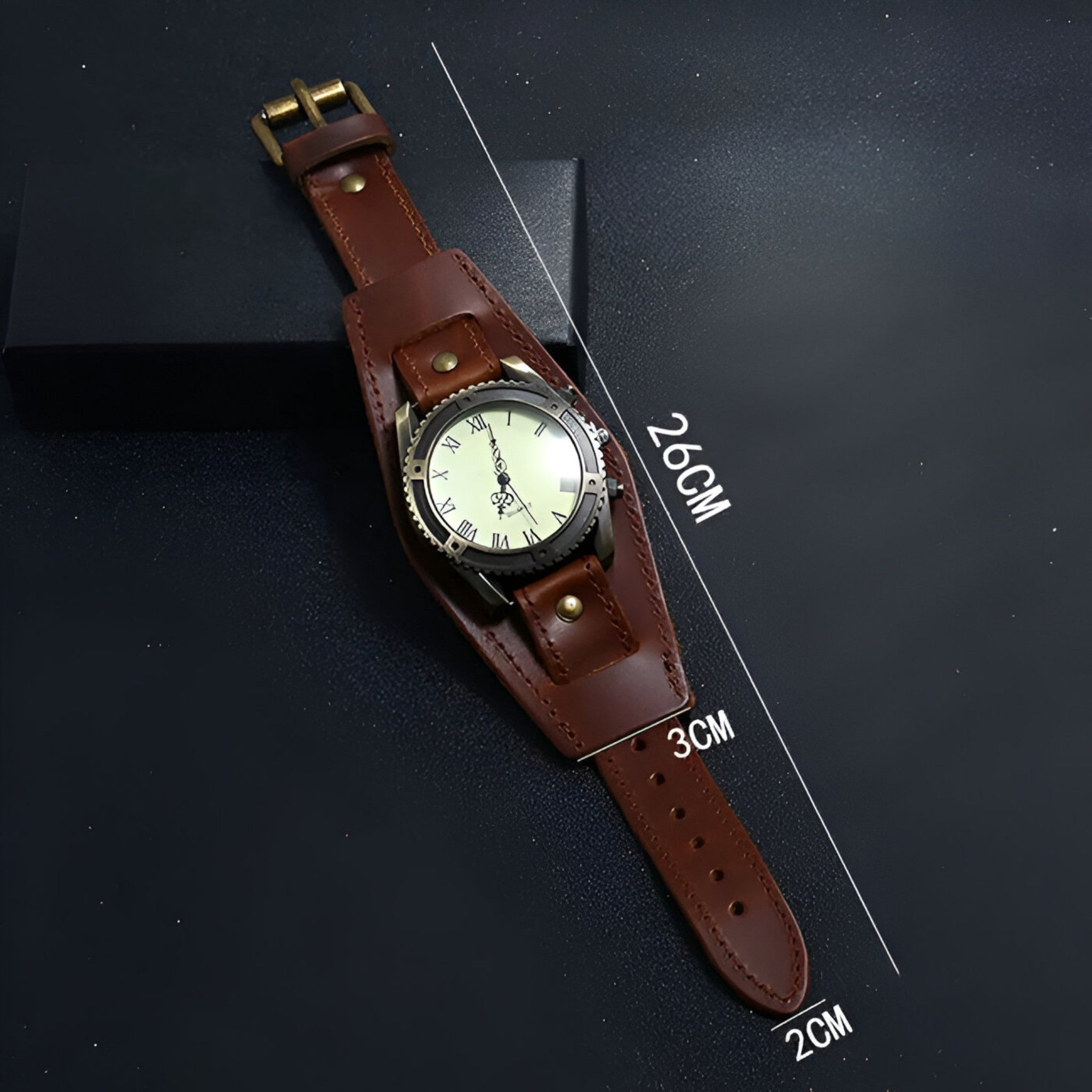 Marius | Vintage Læderur med Romertal - - watches - {{ product_tags }