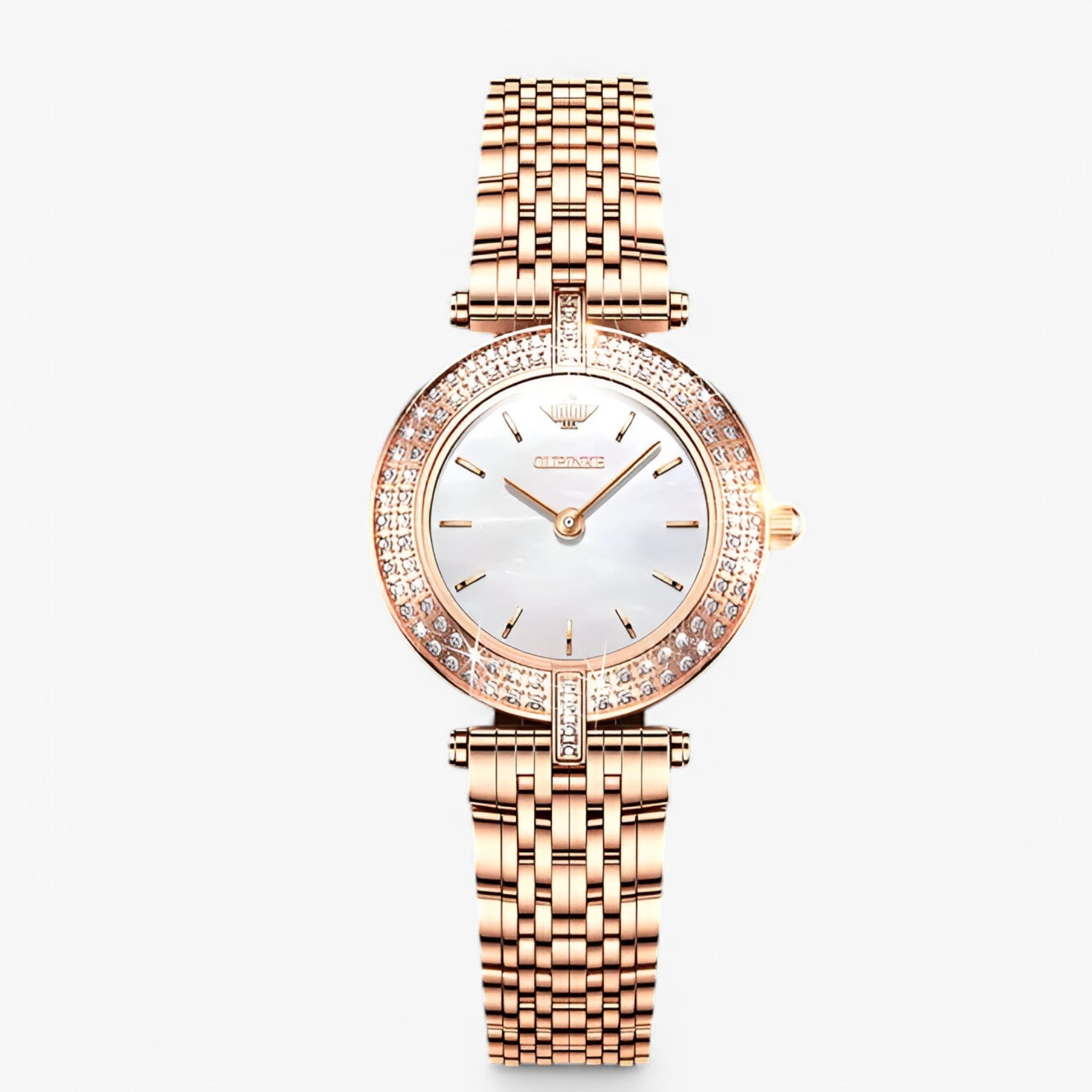 Noelle | Elegant schweizisk dameur med diamantdetaljer - Hvid - watches - {{ product_tags }