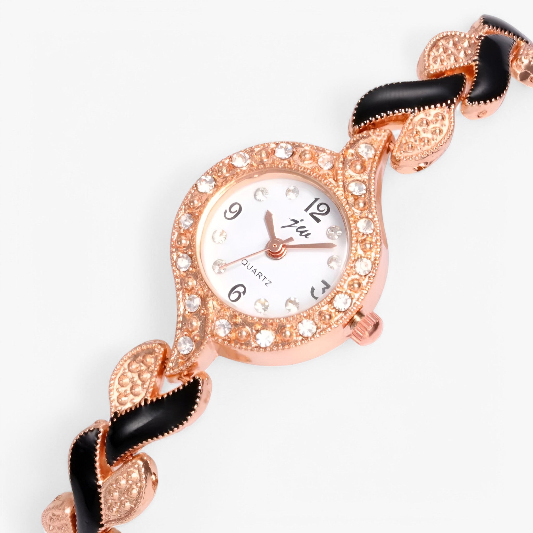 Junifer | Stål dameur med rhinsten og quartz urværk - - watches - {{ product_tags }