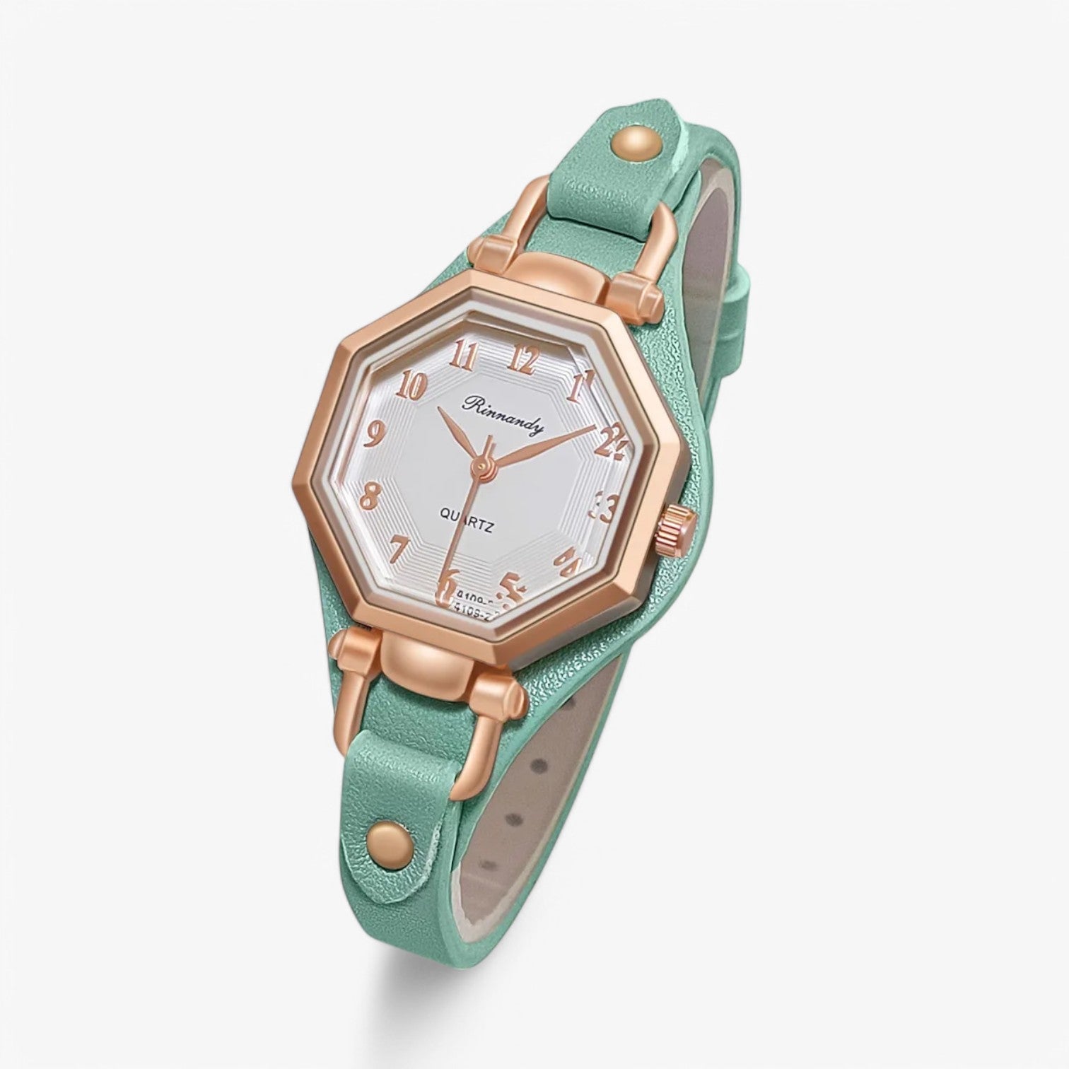 Asha | Elegant Kvarts Ur - Tidløs Stil til Enhver Anledning - Grøn - watches - {{ product_tags }