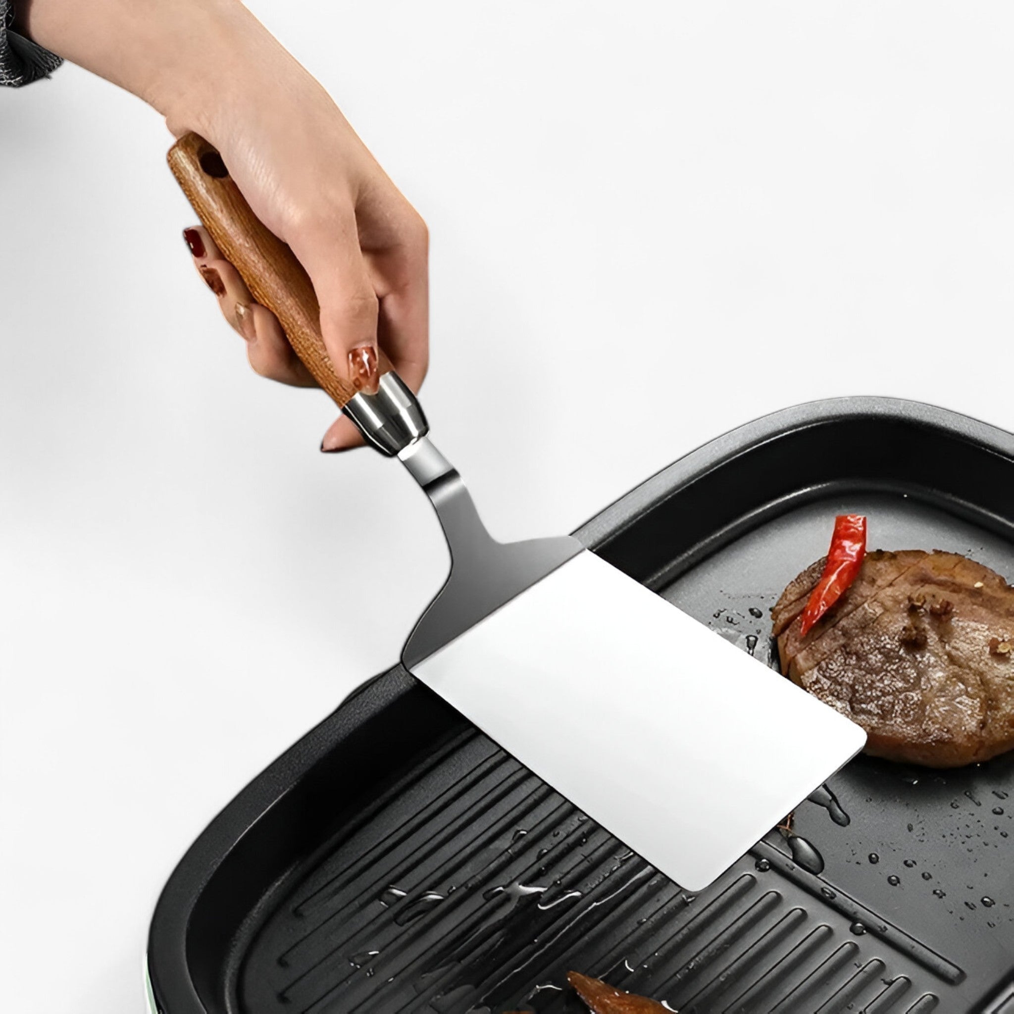 Firkantet spatel | Ideel til grill og BBQ - - house & garden - {{ product_tags }