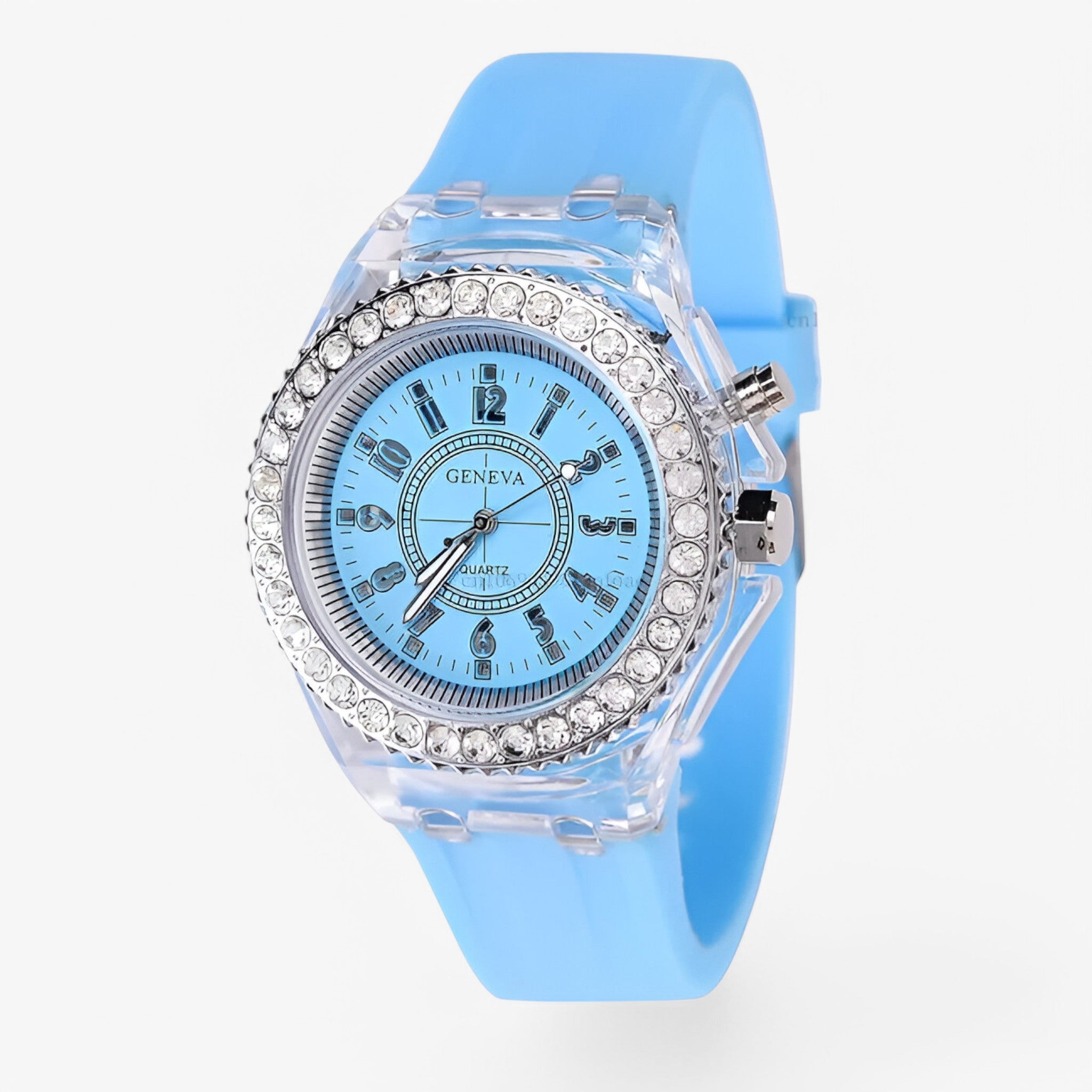 Francis | LED lys gel ur - Himmelblå - watches - {{ product_tags }