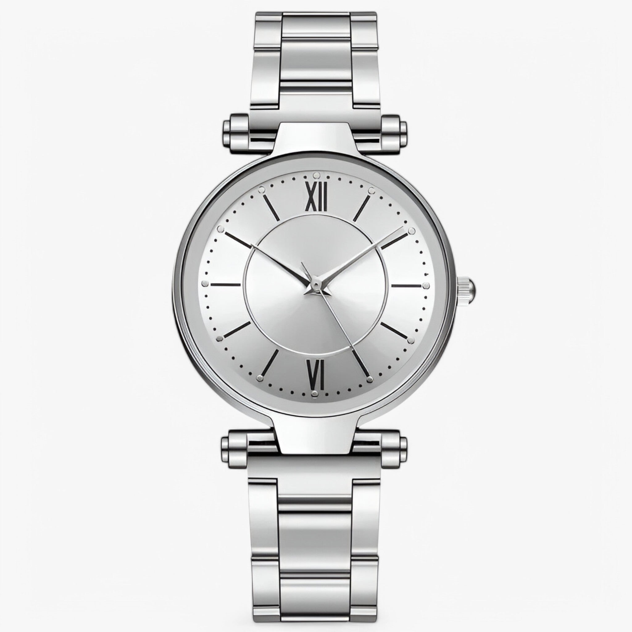 Claudia | Klassisk rosa stålur - Sølv - watches - {{ product_tags }