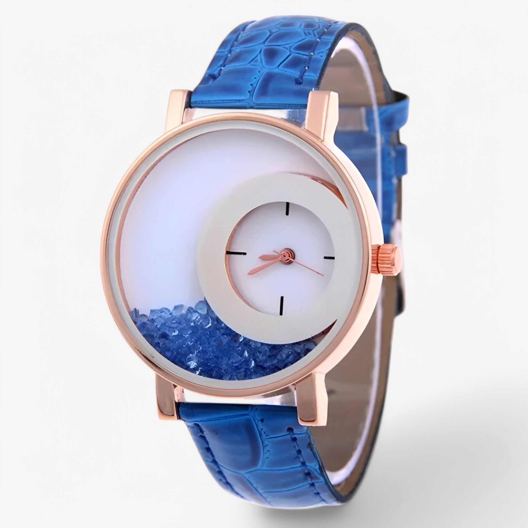 Odette | Dameur med brillant urskive - Blå - watches - {{ product_tags }