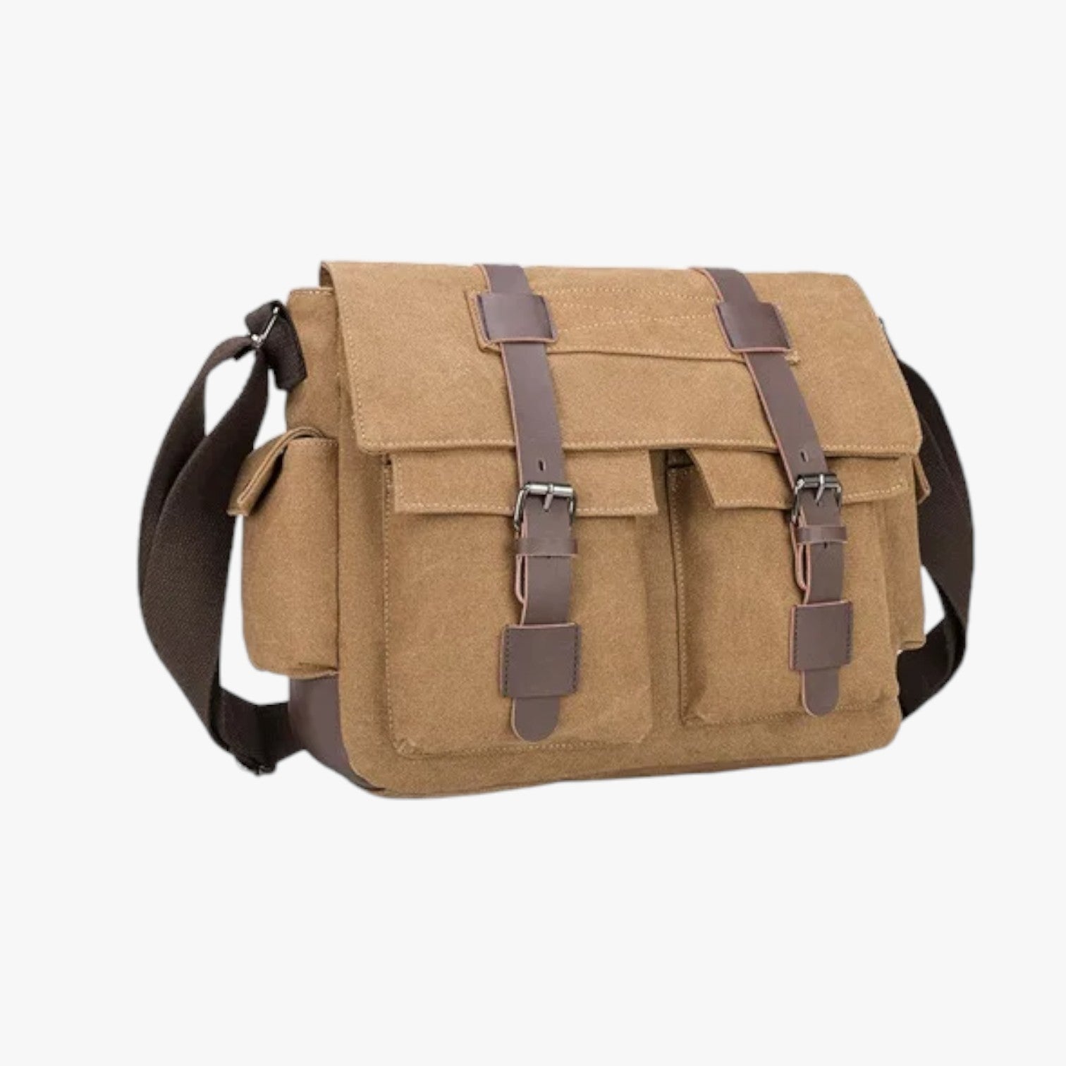 Harlan | Vintage lærredsklædt crossbody-nylontaske til mænd - - bags - {{ product_tags }