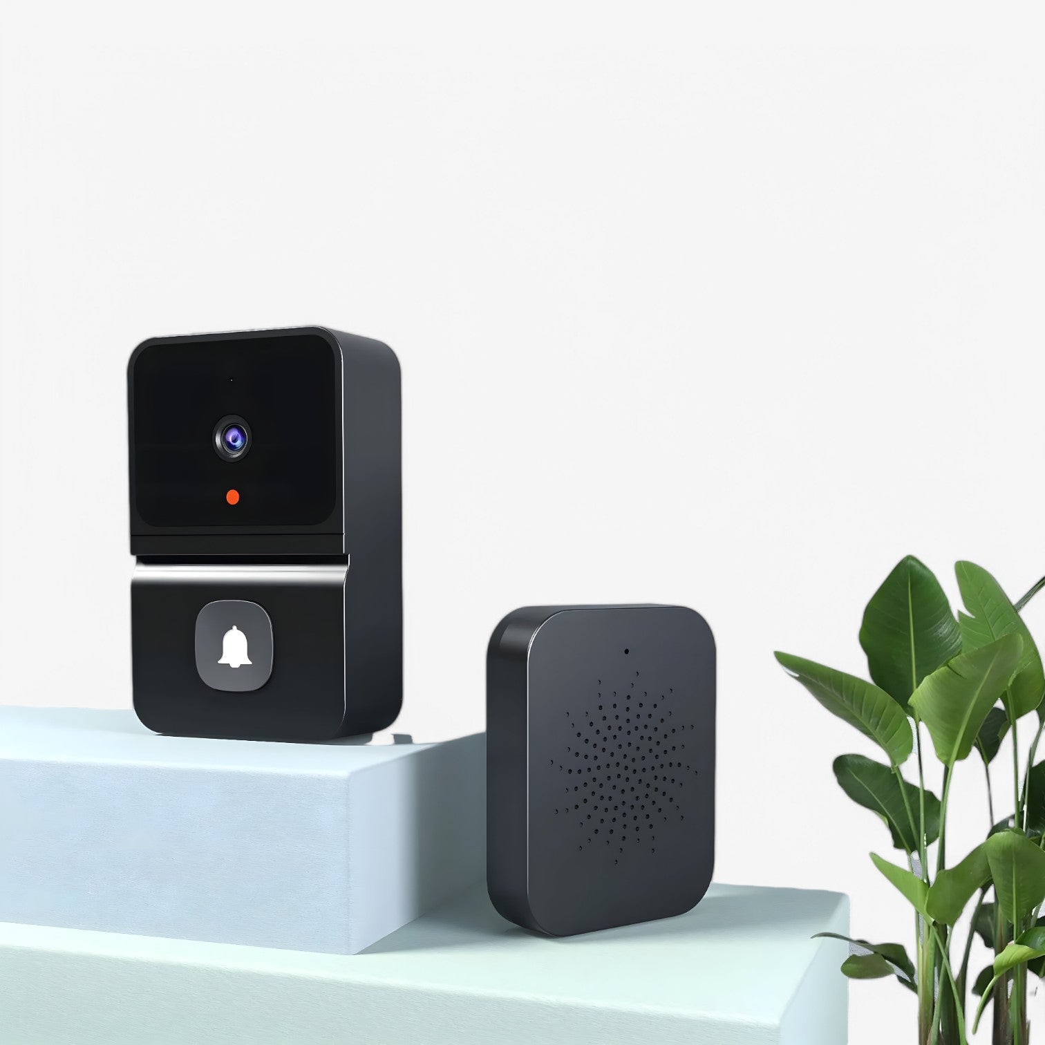 Dalton | Slim WiFi Videodørklokke med Tovejs Intercom - Sort - gadgets - {{ product_tags }