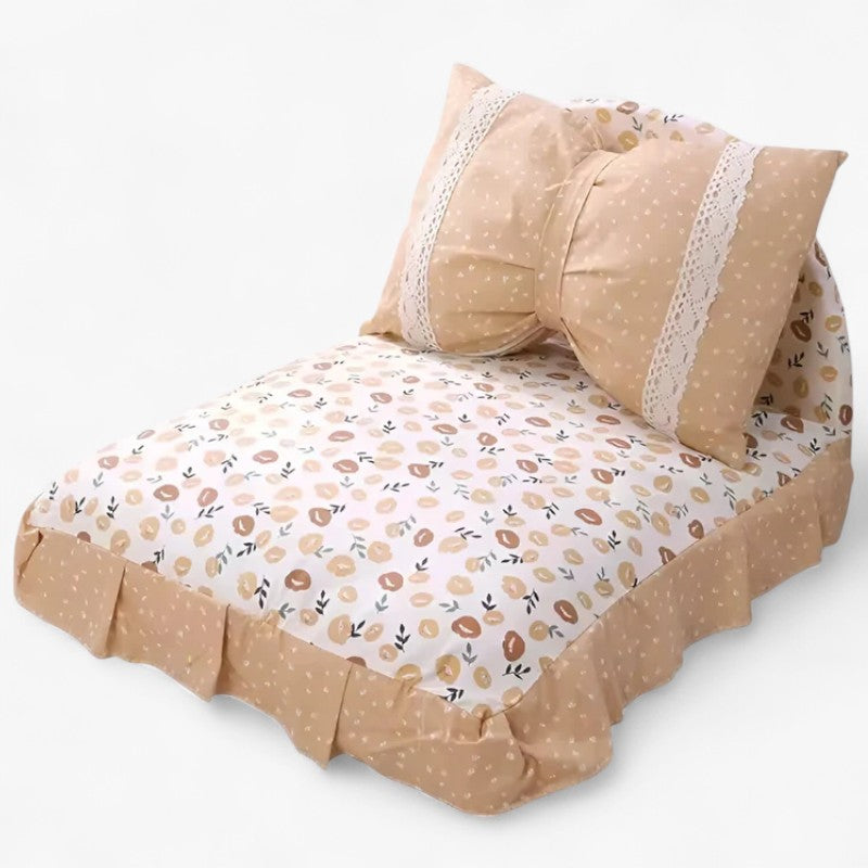 BowLux | Flot Strik Katte- og Hunde Seng – Komfort & Stil til Dit Husdyr - Blomst - house & garden - {{ product_tags }
