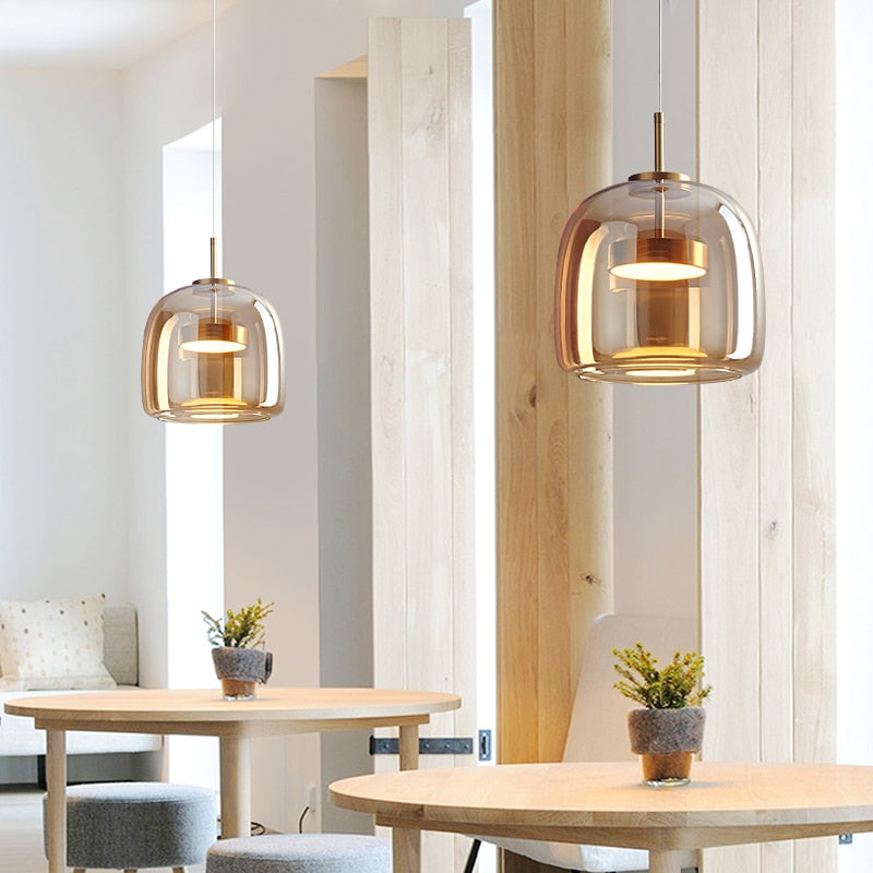 Luksus Glas & Metal Pendellampe - Elegant Hængelys - - Home Decor - {{ product_tags }