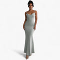 Rianne | Rochie maxi cu imprimeu floral fără spate