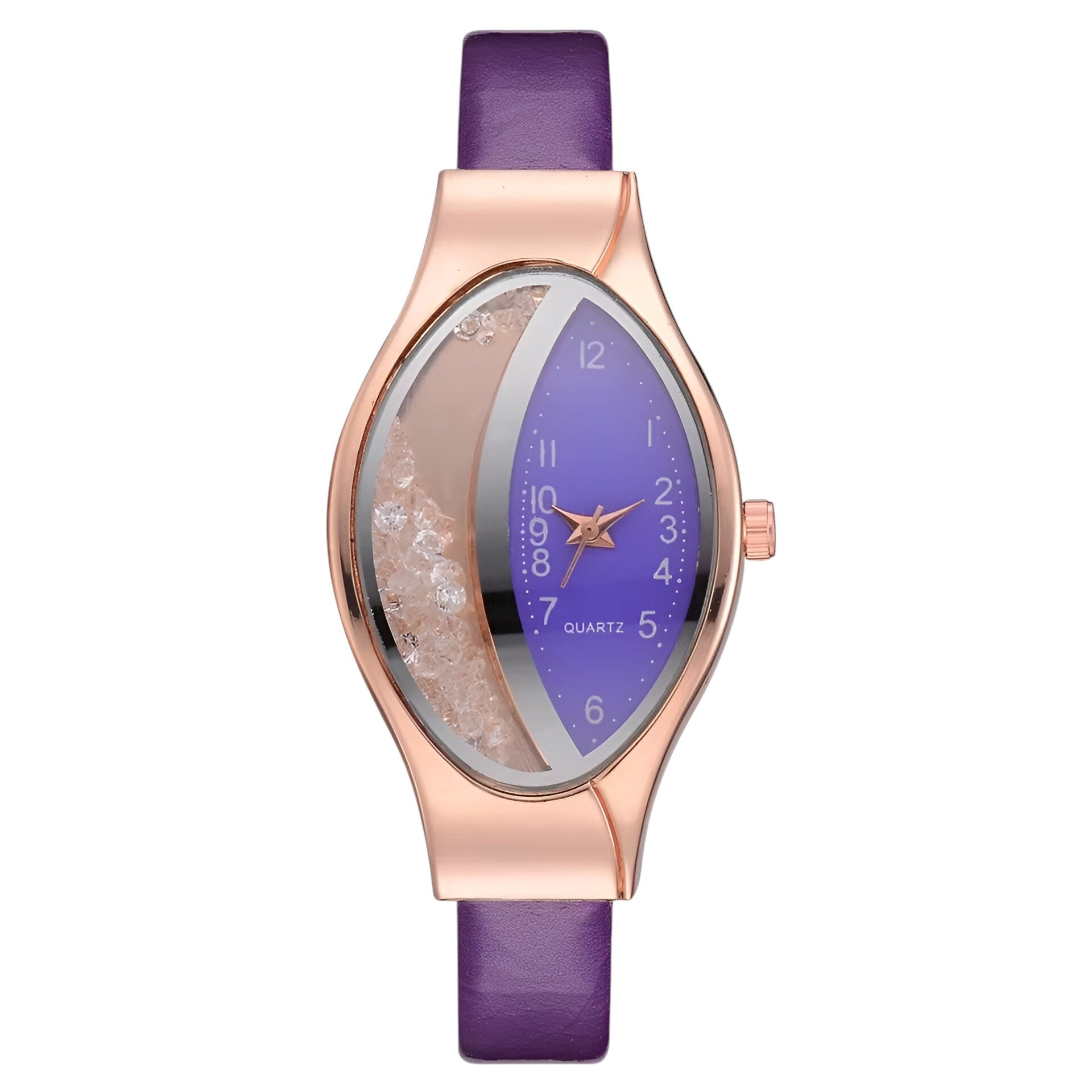 Camille | Luksus diamant quartz dameur - lilla - Camille | Luksus diamant quartz dameur- €25 - {{ product_tags }