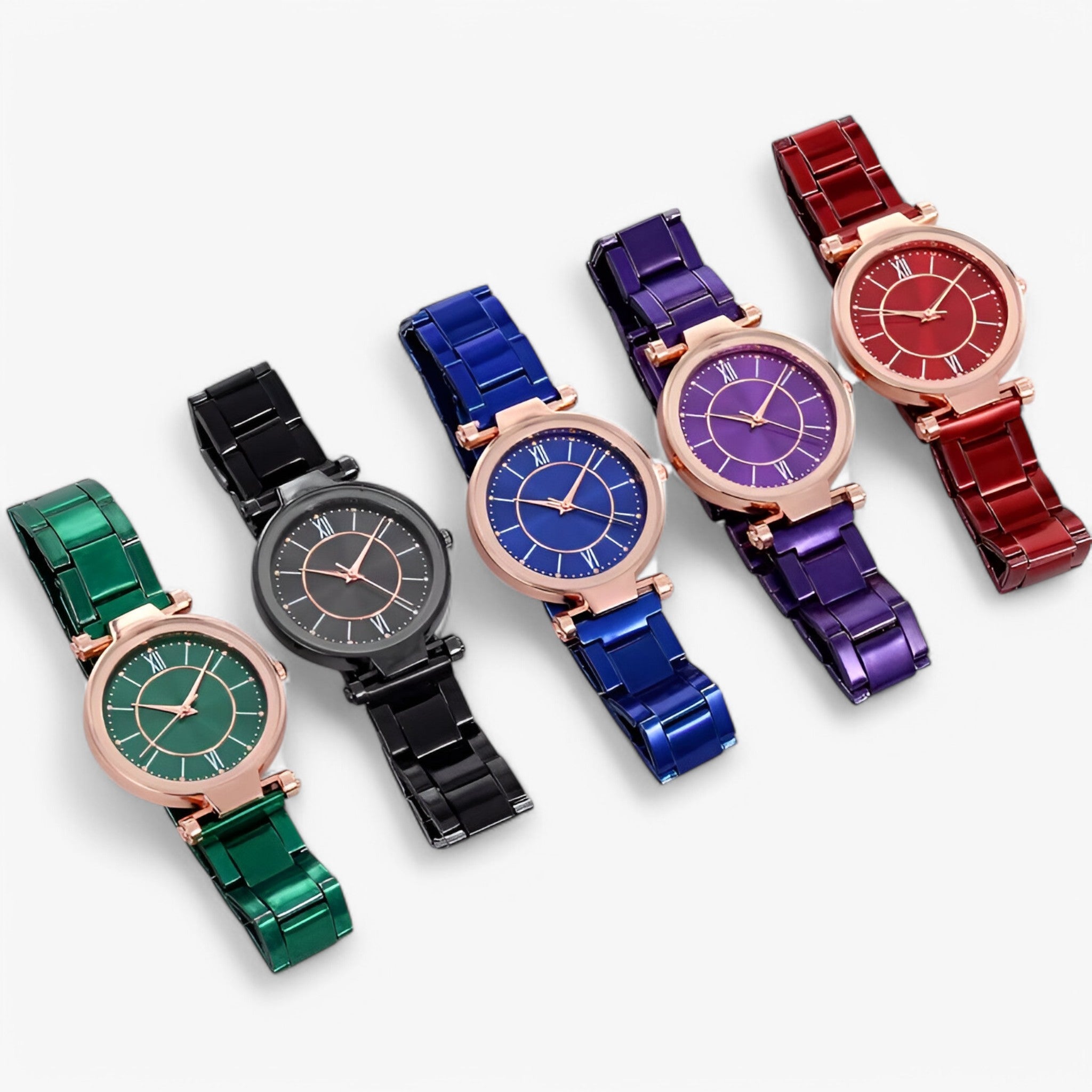 Claudia | Klassisk rosa stålur - - watches - {{ product_tags }