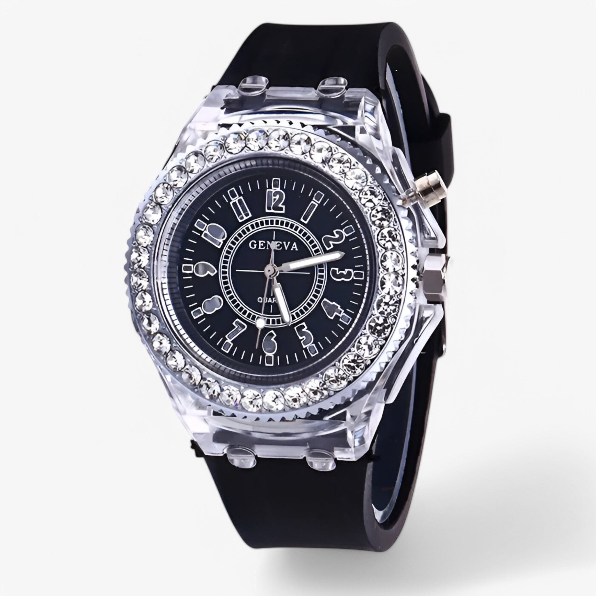 Francis | LED lys gel ur - Sort - watches - {{ product_tags }