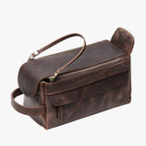 Zaiden | Spacious and Sustainable Leather Toiletry Bag for Men