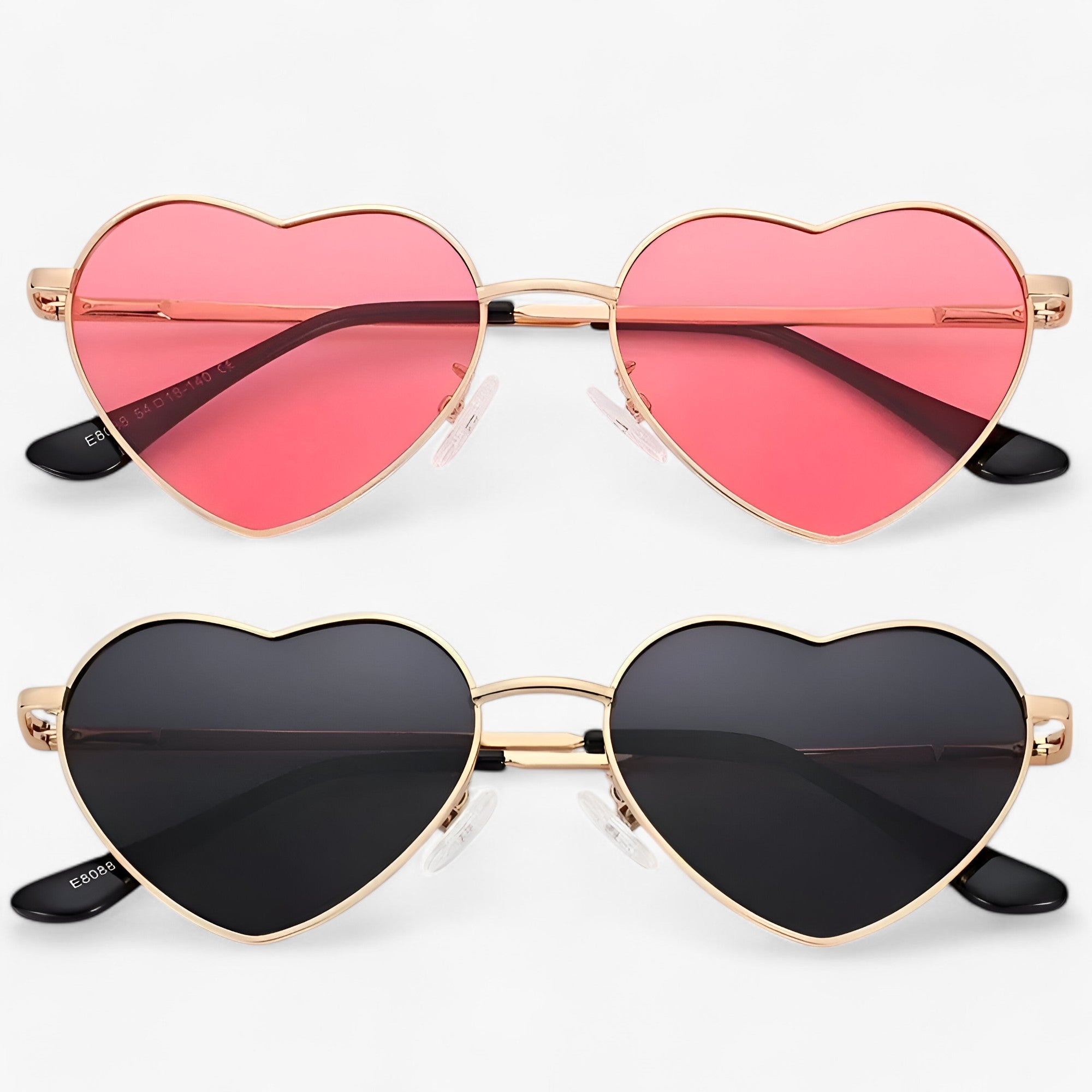 Gillian | Gradient solbriller i hjerteform - Klare og syrlige farver - - women's fashion - {{ product_tags }