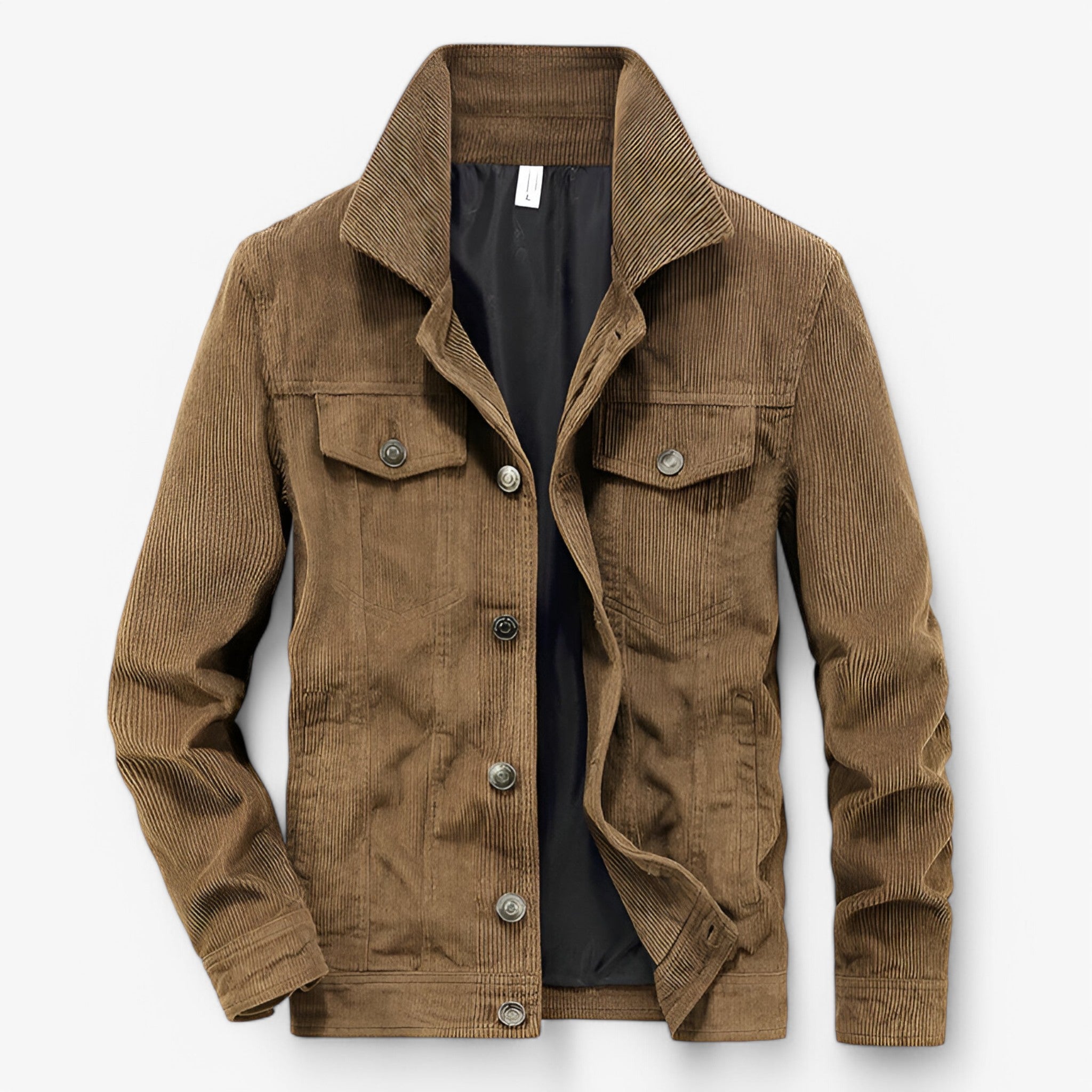 Robert | Corduroy Jakken - Vintage og trendy - Khaki - men's fashion - {{ product_tags }