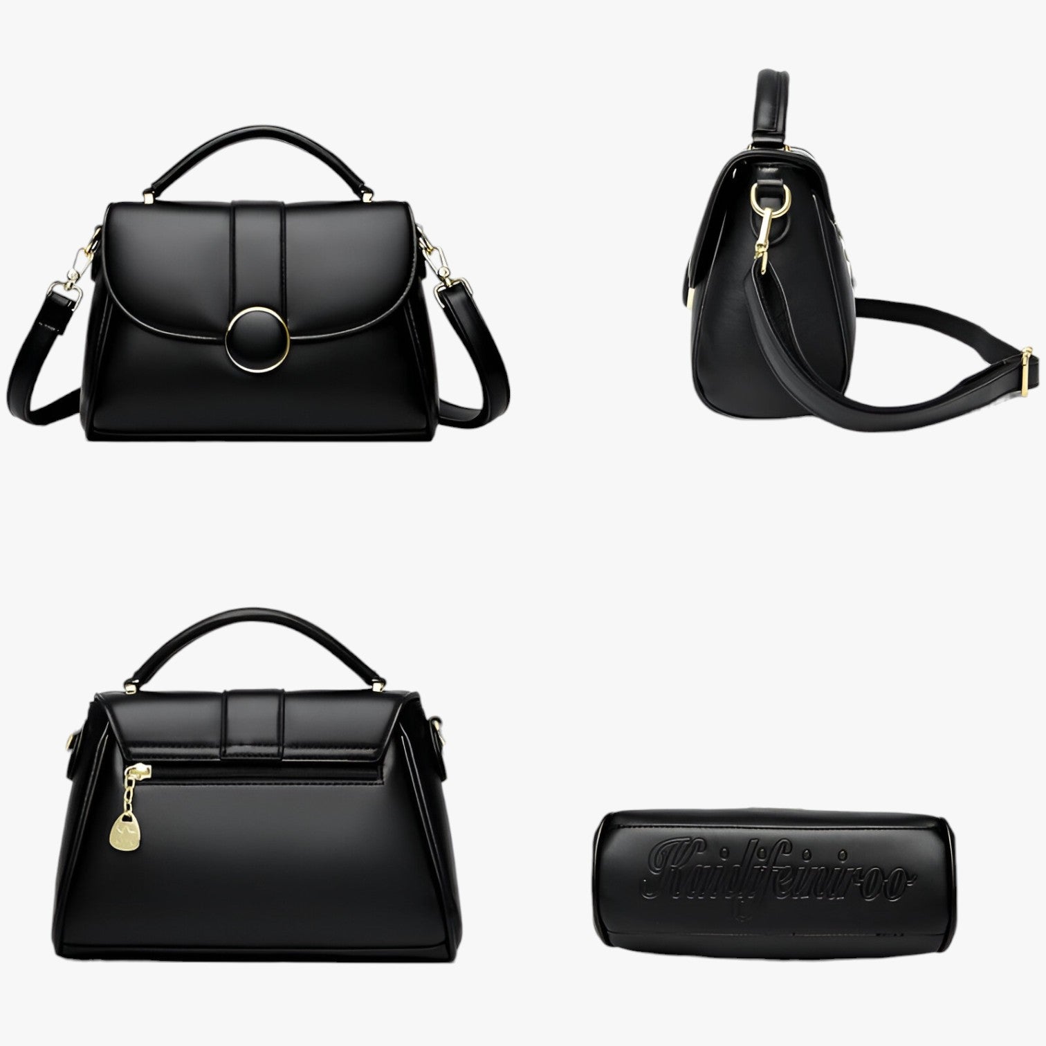 Suzy | Elegant skuldertaske med logo - - bags - {{ product_tags }