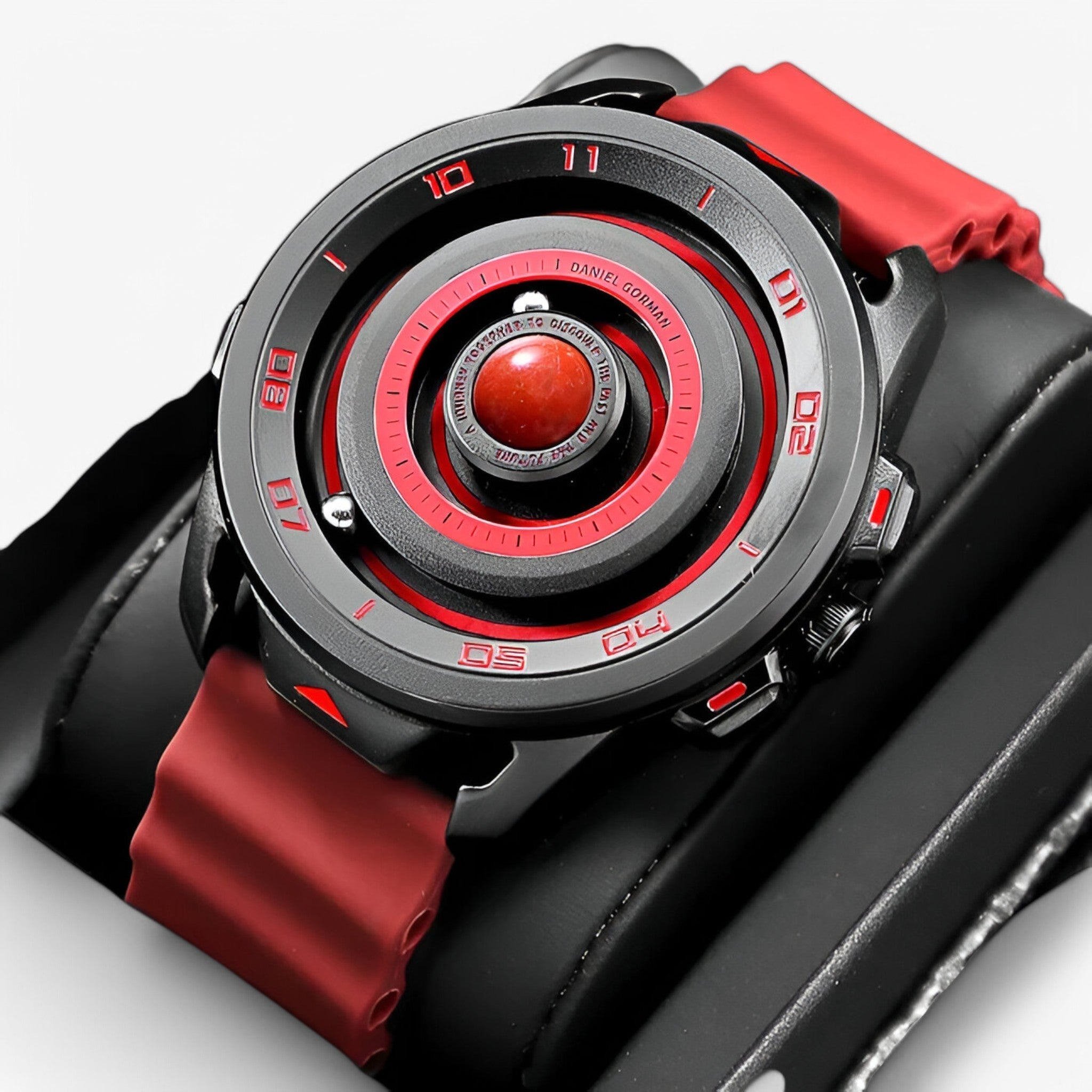 Hercules – Sportiv Kvartsur med Rød Magnetisk Design - - watches - {{ product_tags }