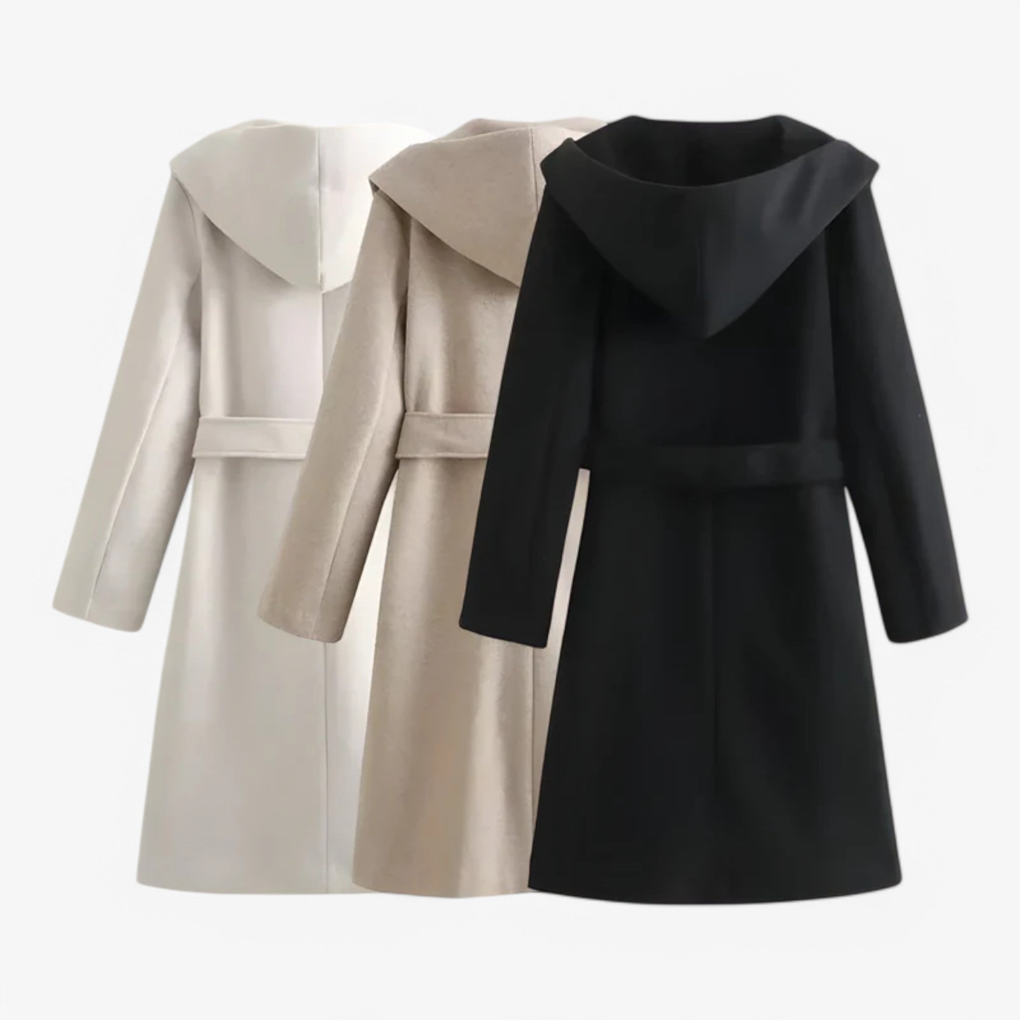 Jasmina | Frakke med hætte - varm og moderigtig - - women's fashion - {{ product_tags }