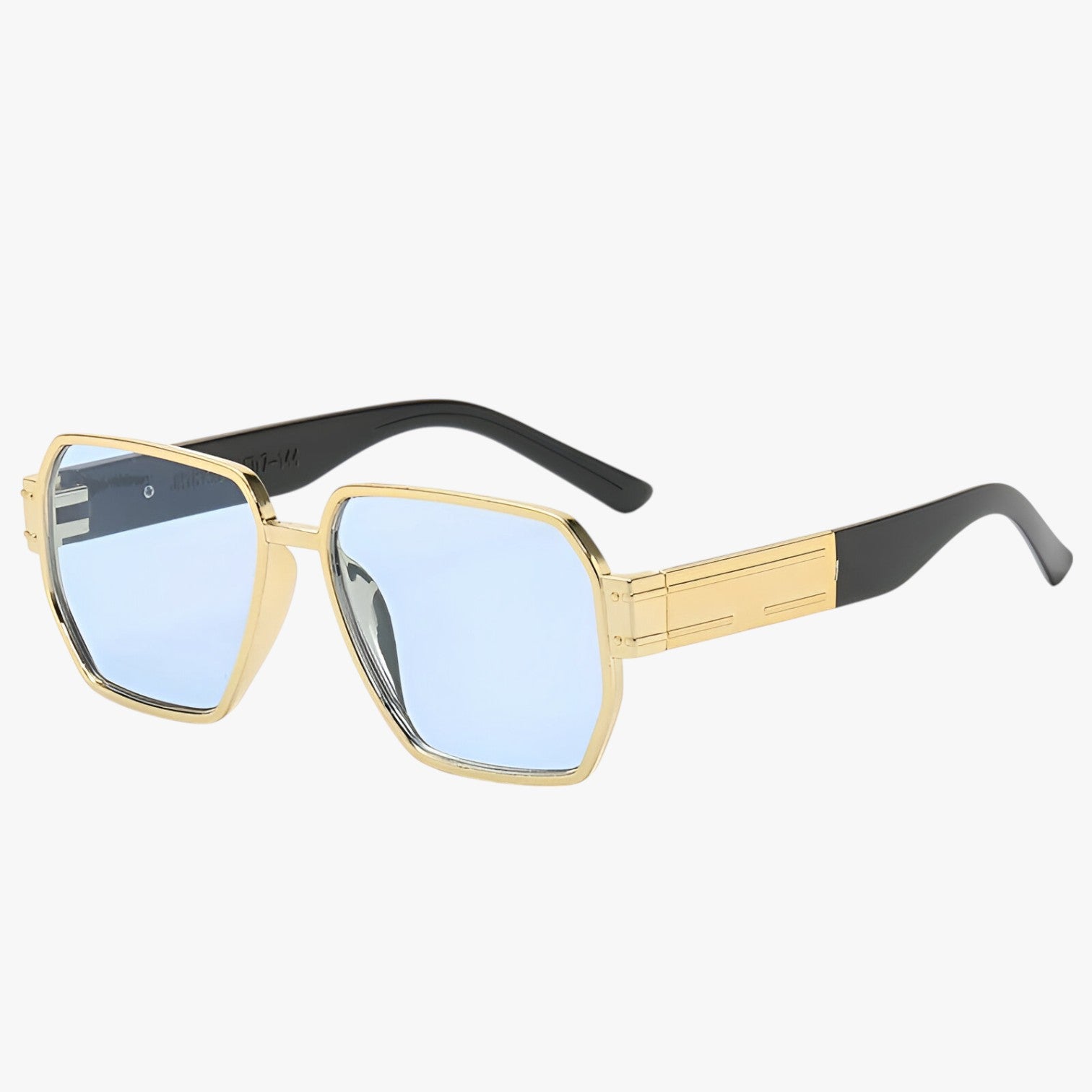 Zayla | Retro solbrille – Trendy look & UV400 beskyttelse - Blå guld - women's fashion - {{ product_tags }