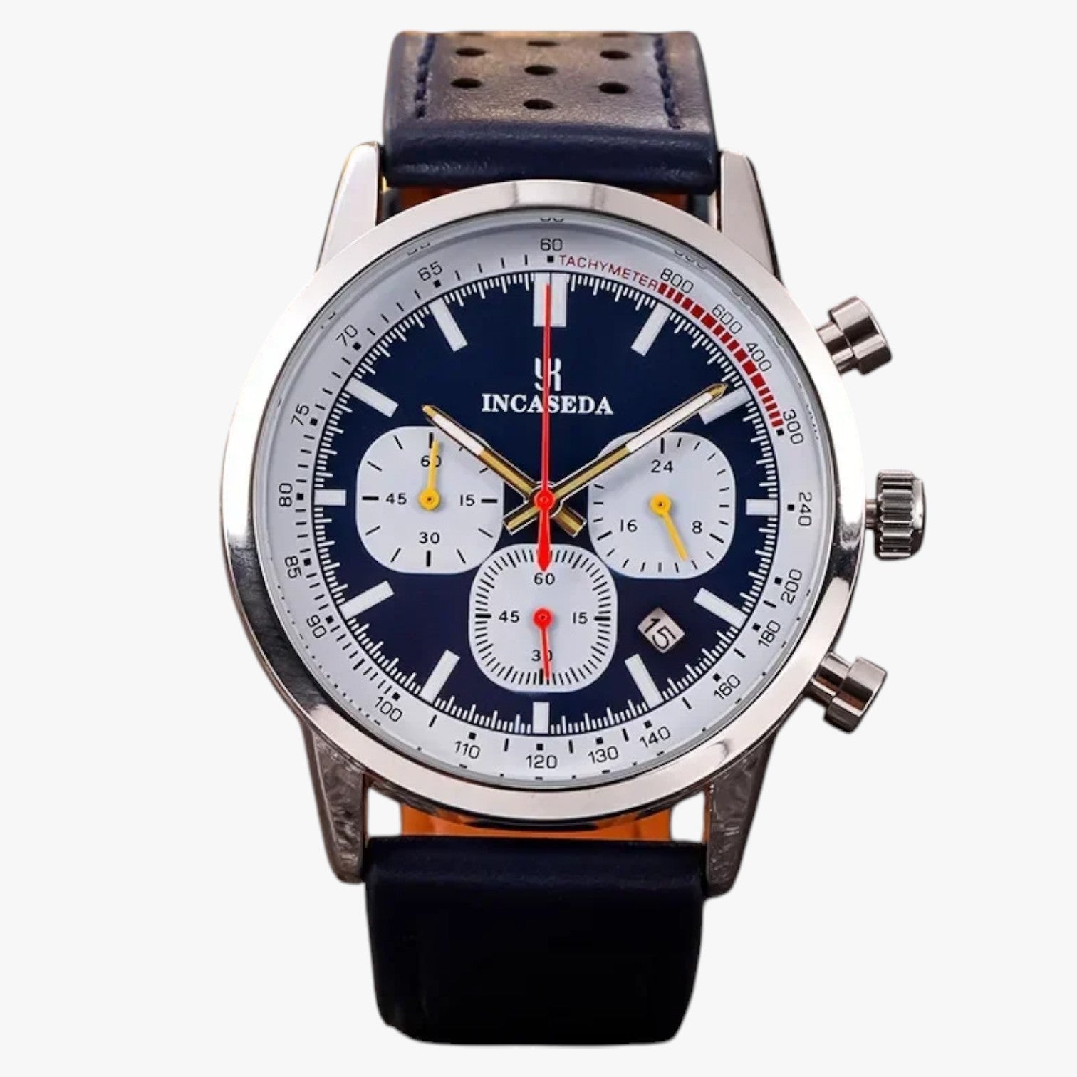 Drew | Herreur til mænd INCASEDA Quartz luksus chronograf, ultra-lystrogent og elegant - - watches - {{ product_tags }