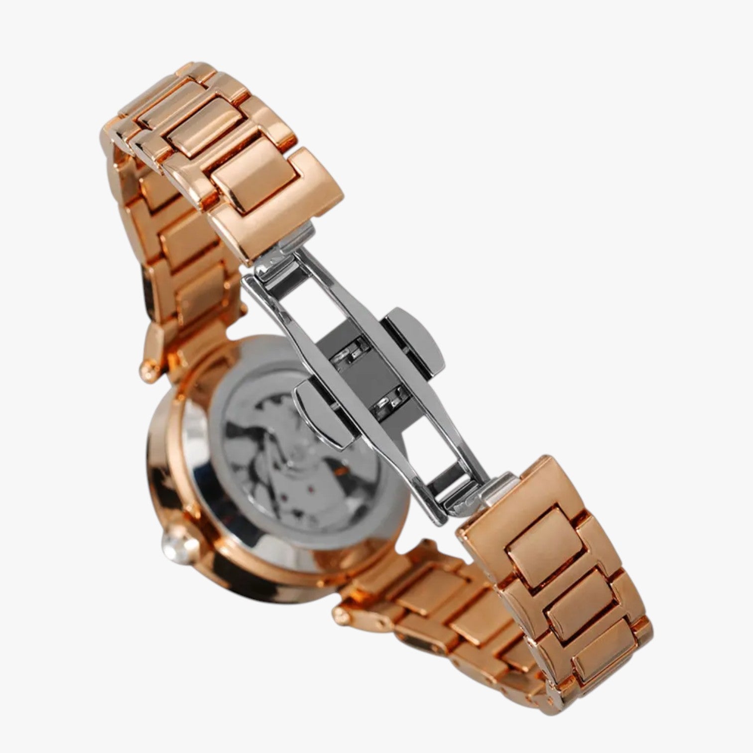 Ana | Luksus Kvinders Ur 2025 Mekanisk Elegance i Stål og Diamanter 3D - - watches - {{ product_tags }