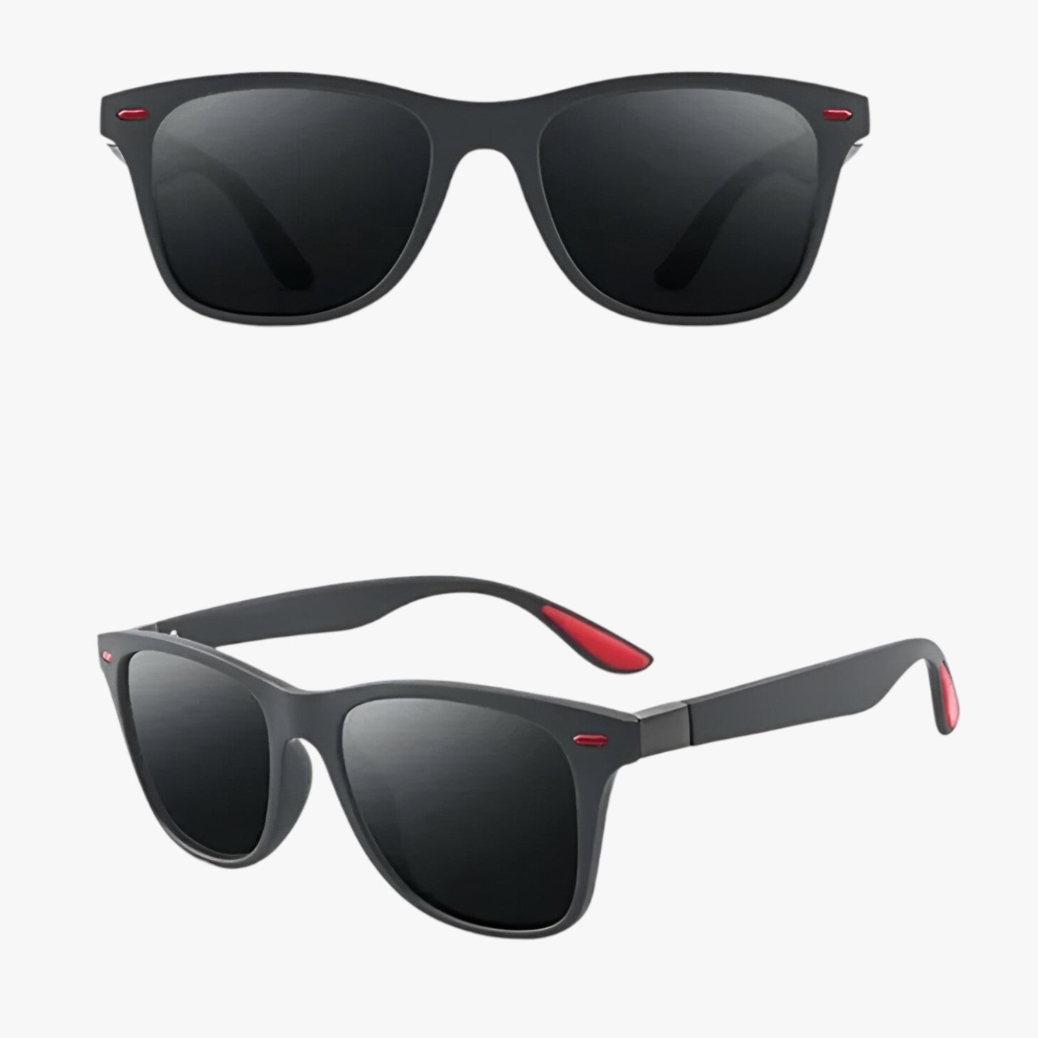 Landon | Retro Cat-Eye Solbriller med UV Beskyttelse - Sort Rød - women's fashion - {{ product_tags }