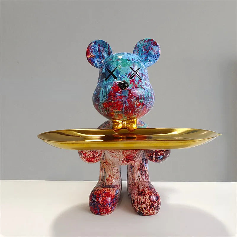 CraftBear - Bjørnestatue med bakke - Lyn - CraftBear - Bjørnestatue med bakke - €25 - {{ product_tags }