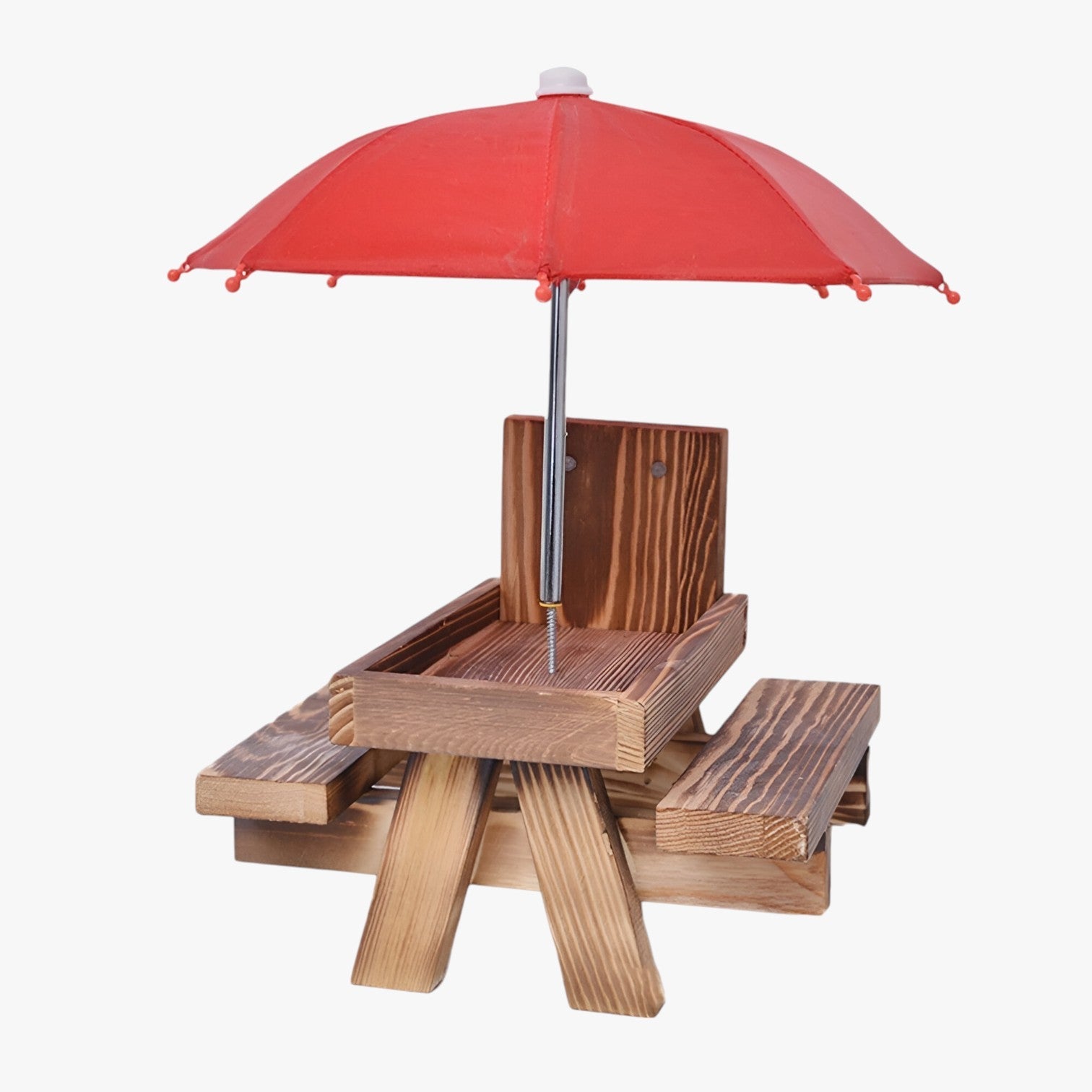 Zandro | Foderkasse til egern med bænk - sød og vejrresistent - - house & garden - {{ product_tags }