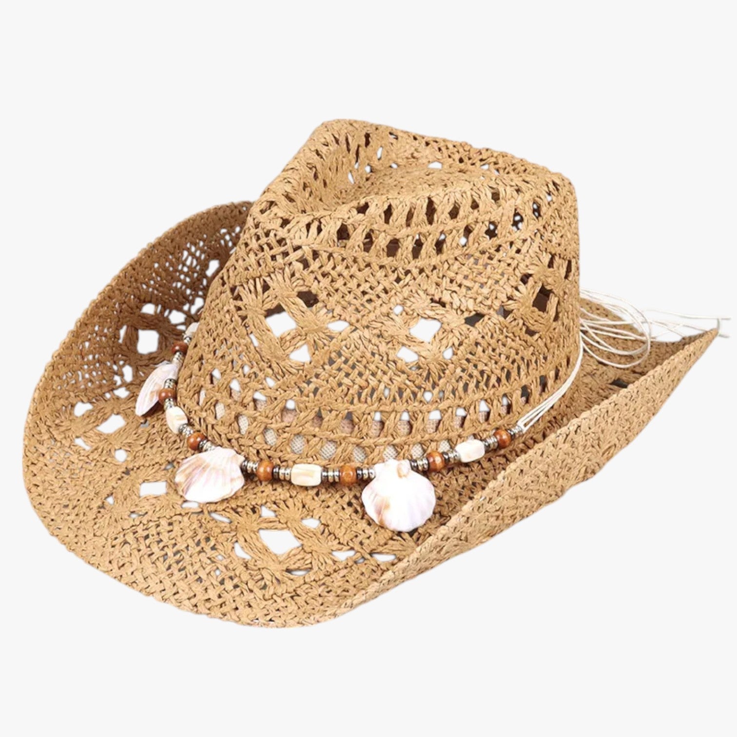 Skye | Cowboyhat i Halm Unisex i Vintage-stil - Khaki Circa 58cm - Skye | Cowboyhat i Halm Unisex i Vintage-stil - €25 - {{ product_tags }