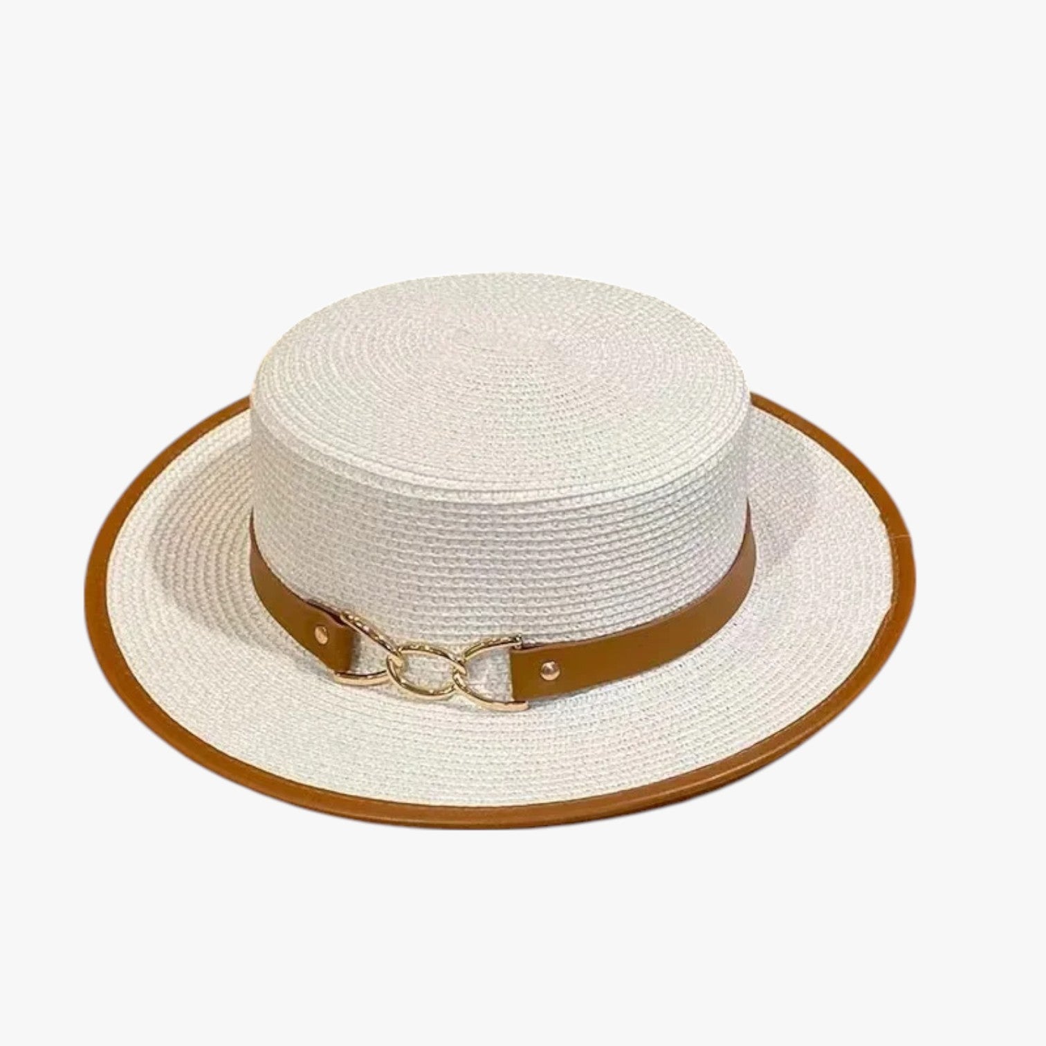Kalani | Sommerhattes med Bånd af Strå til Kvinder - Hvid M 56-58cm - Kalani | Sommerhattes med Bånd af Strå til Kvinder - €25 - {{ product_tags }